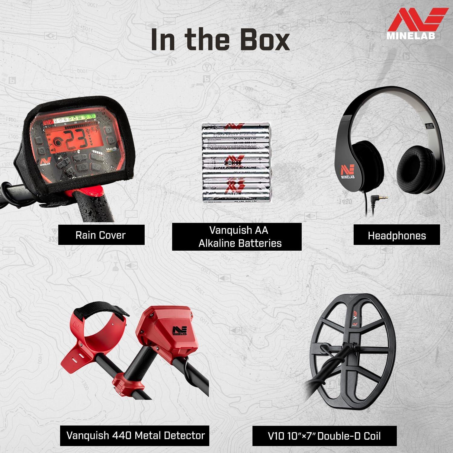 Detector de Metales Minelab Vanquish 440 Impermeable 10 kHz