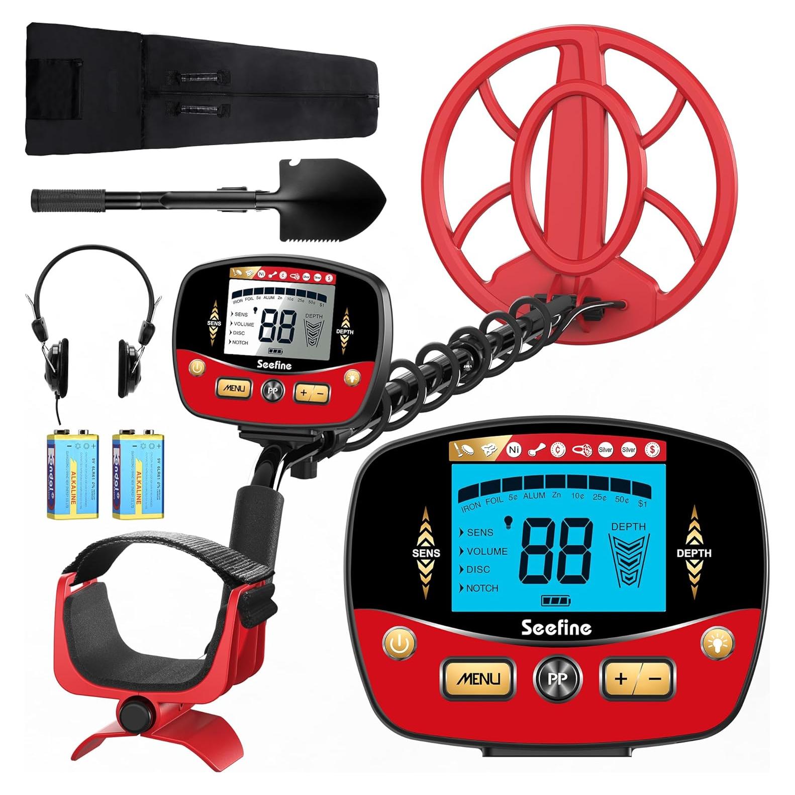 Detector de Metales Seefine T11 con Bobina Impermeable 25.4 cm