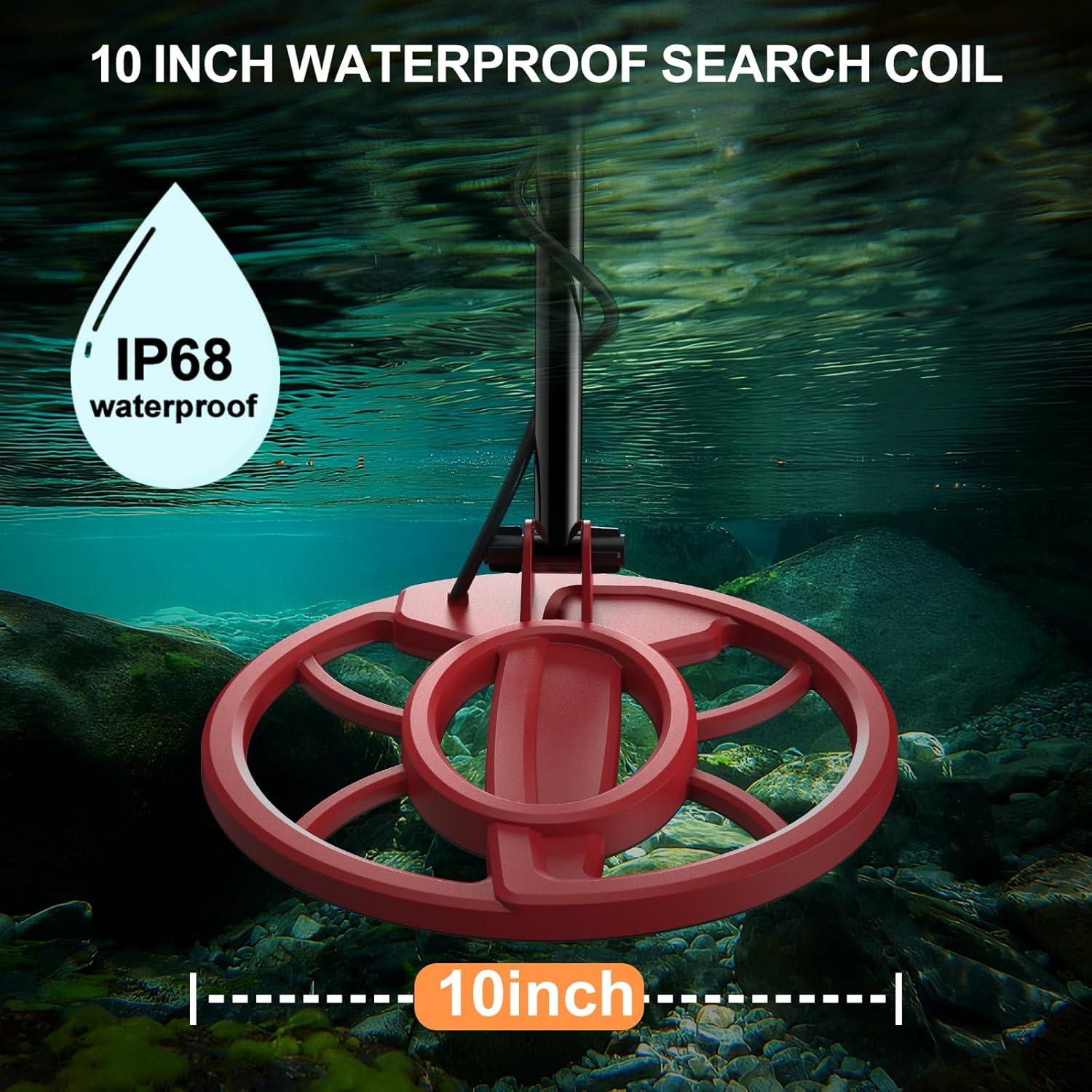 Detector de Metales Seefine T11 con Bobina Impermeable 25.4 cm