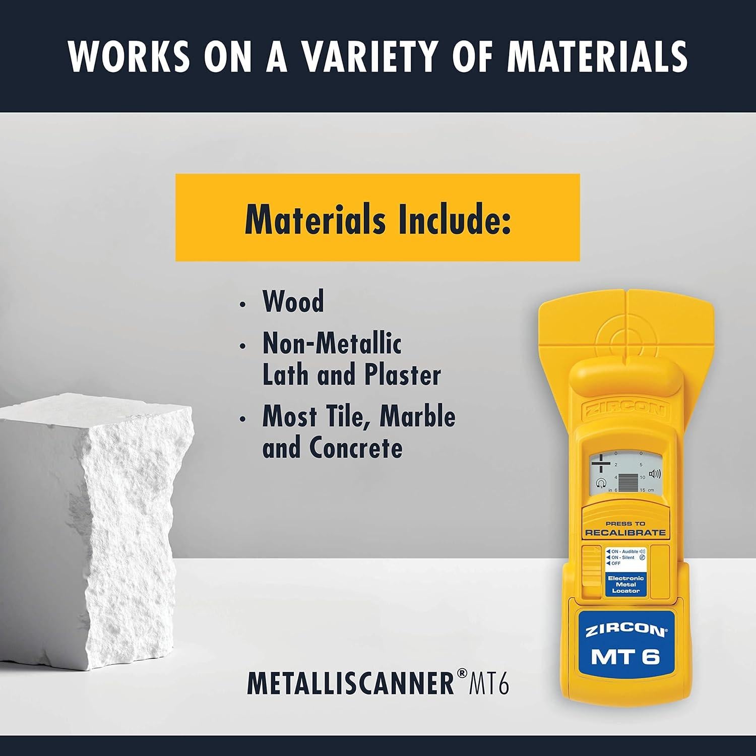 Detector de Metales Zircon MetalliScanner MT6 Profesional 1.06 kg