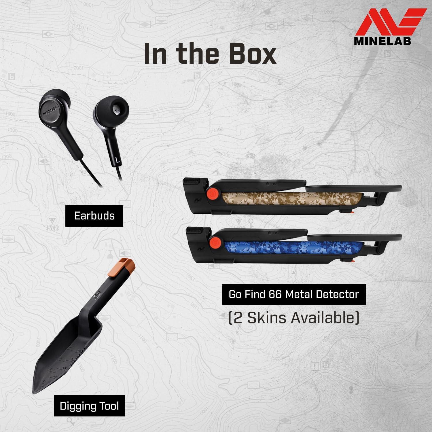 Detector de Metales Minelab GO-FIND 66 Ultra-Ligero IP54