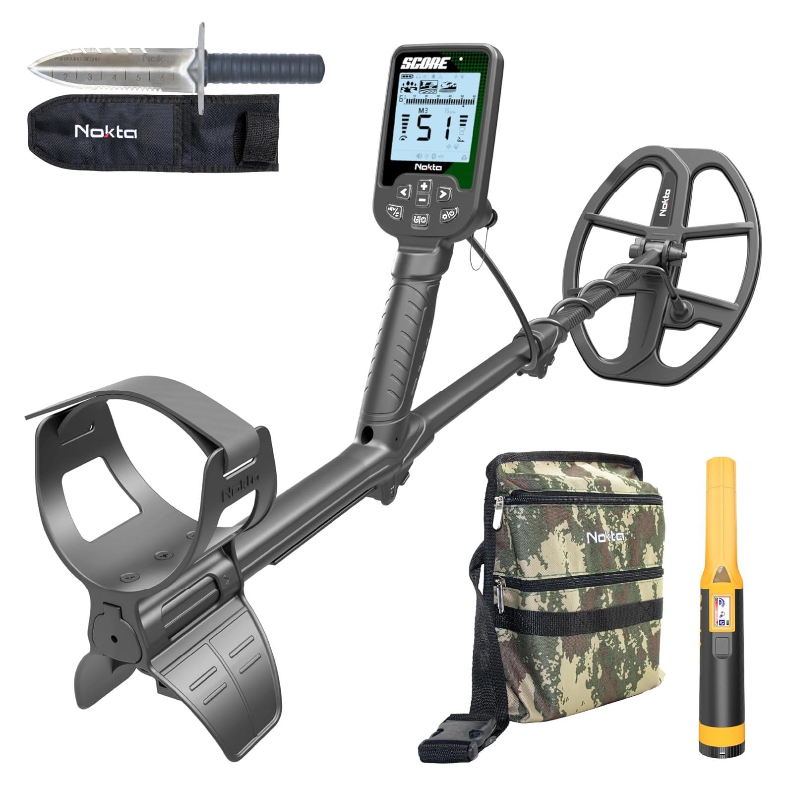 Detector de Metales Nokta Score IP68 Recargable 12" para Adultos