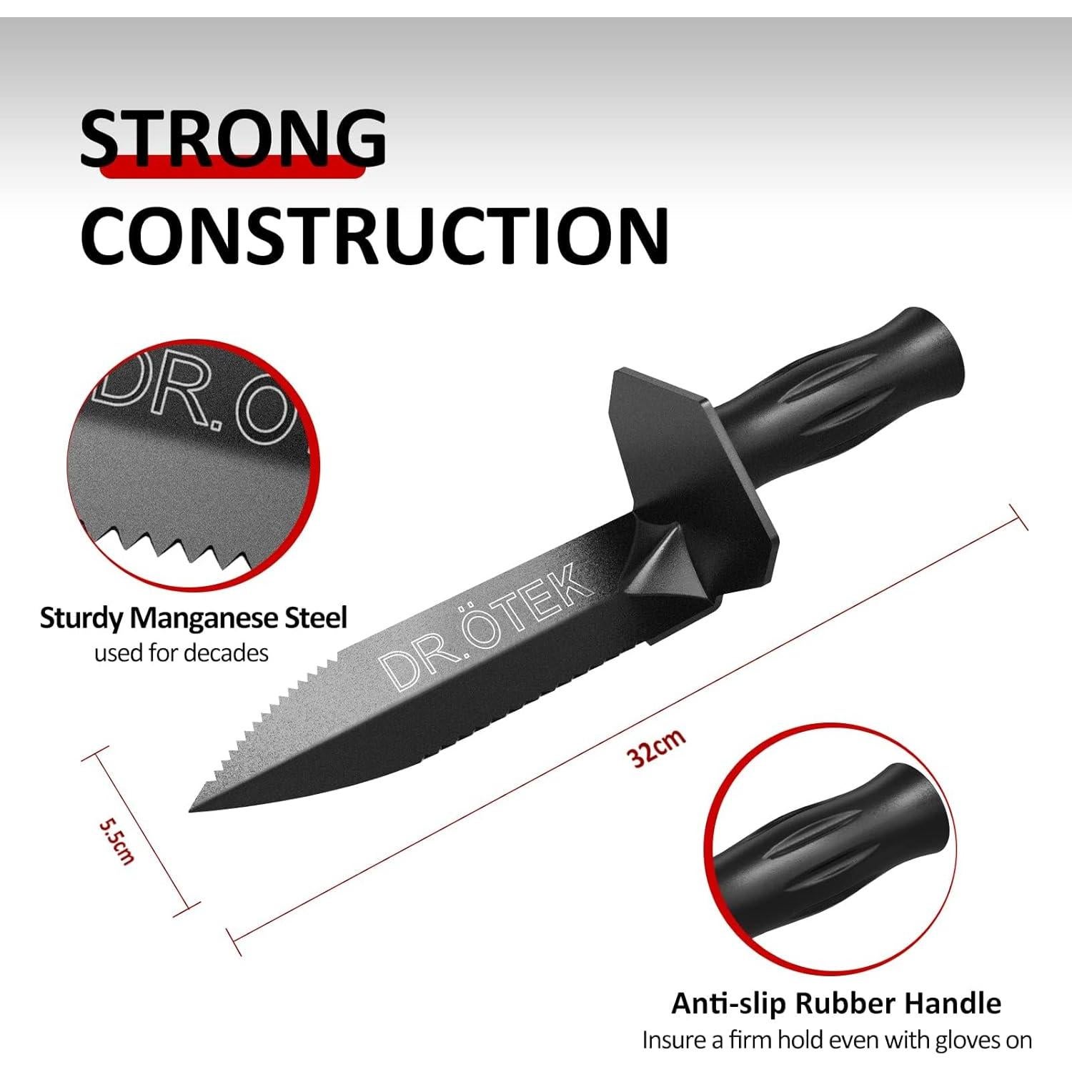 Pala Detector de Metales DR.ÖTEK Doble Serrada 34cm