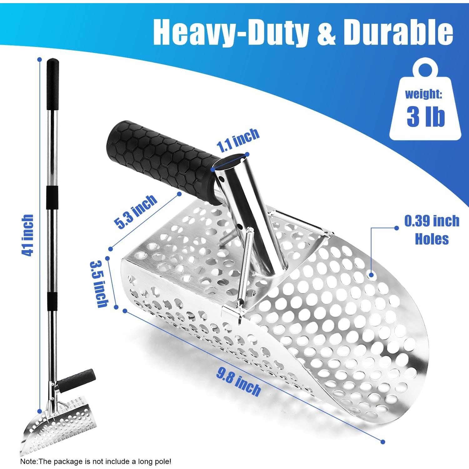 Pala de Arena YTYLSJ de Acero Inoxidable para Detección de Metales