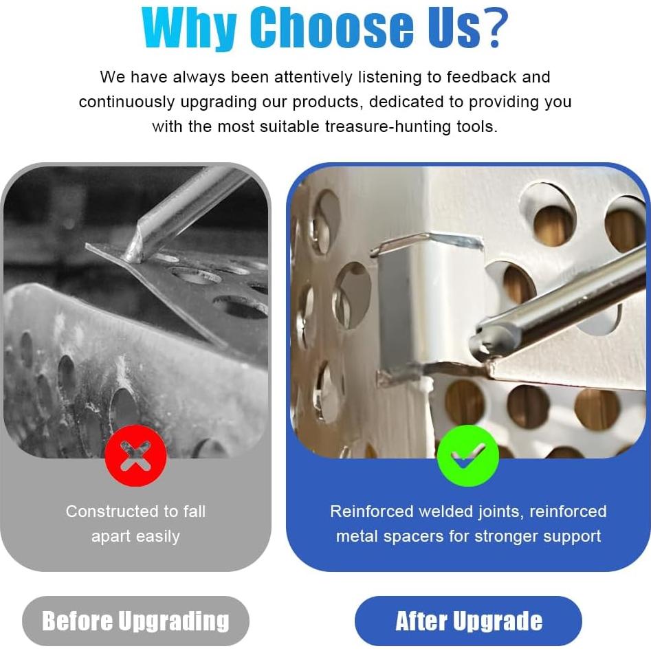 Pala de Arena YTYLSJ de Acero Inoxidable para Detección de Metales