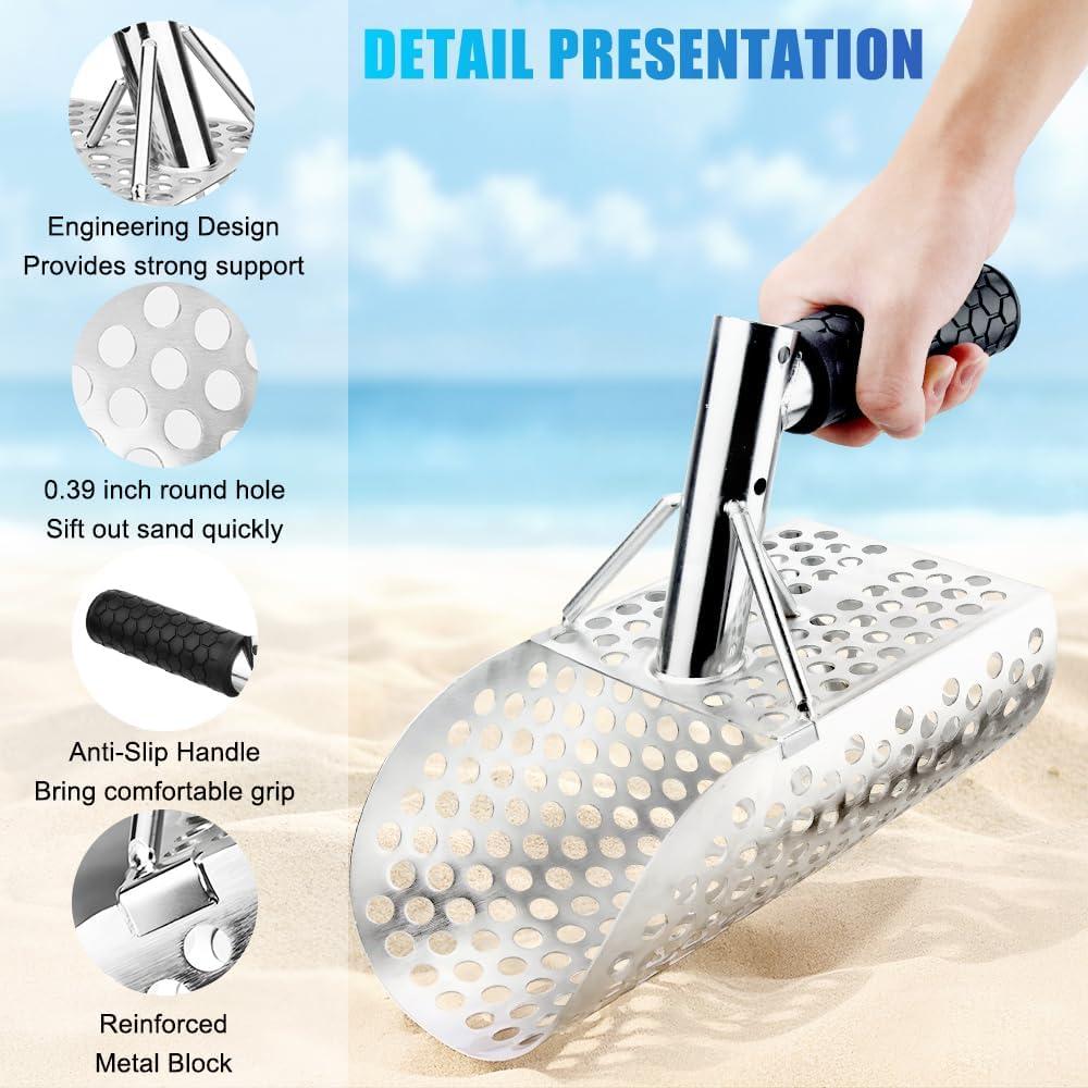 Pala de Arena YTYLSJ de Acero Inoxidable para Detección de Metales