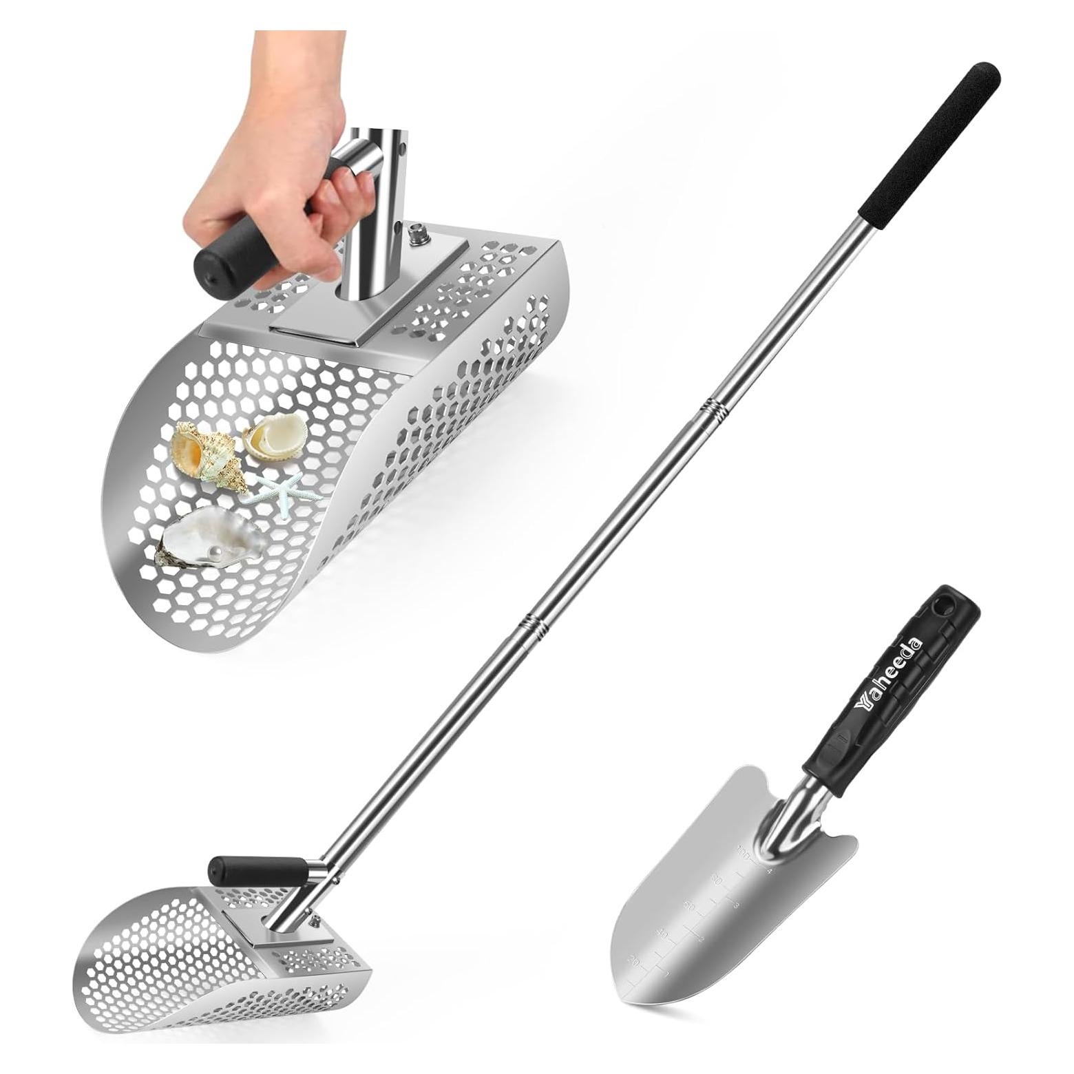 Pala de Arena Yaheeda de Acero Inoxidable 116.8 cm