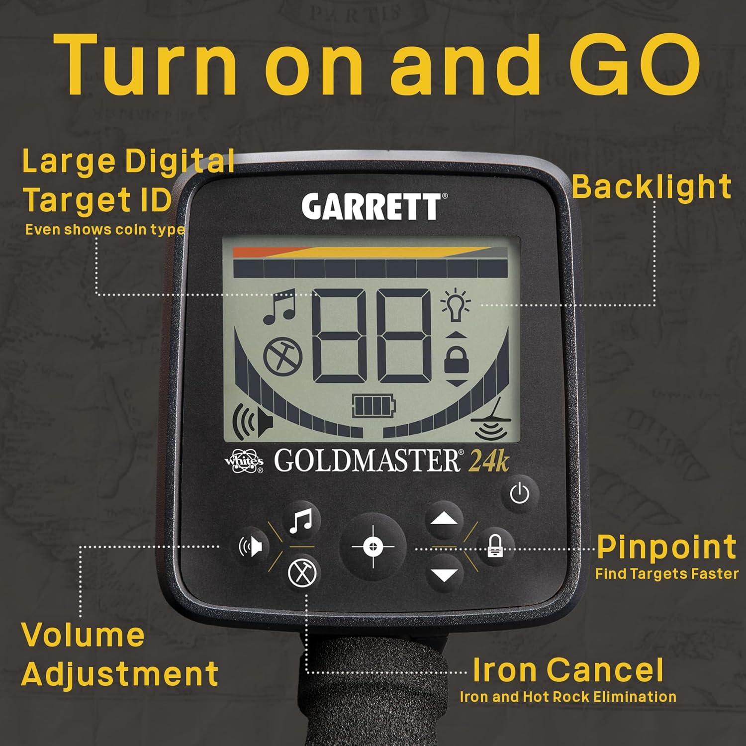 Detector de Metales Garrett Goldmaster 24k - 48kHz, 3.29kg