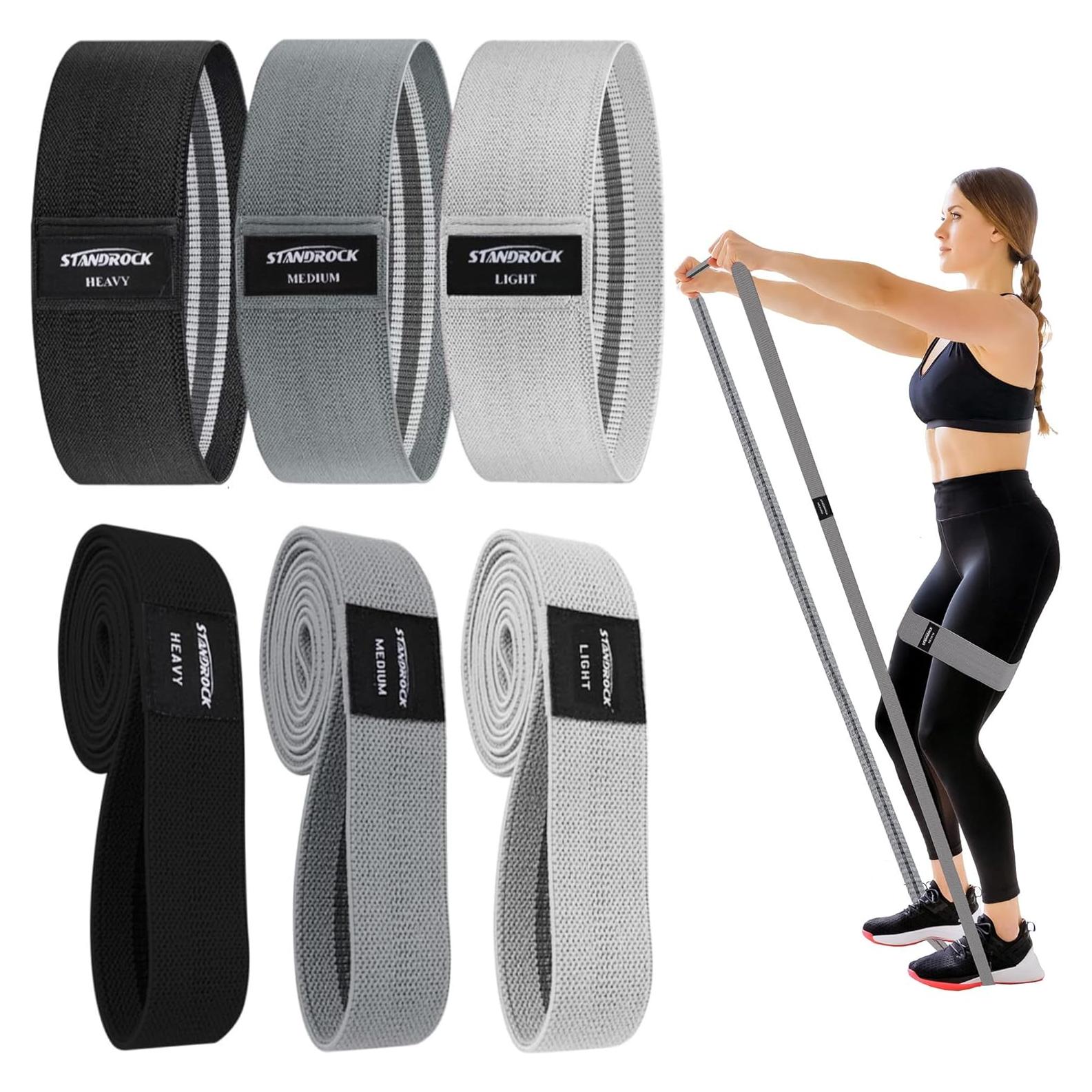 Bandas de Resistencia STANDROCK 6 en 1 para Ejercicio y Fitness