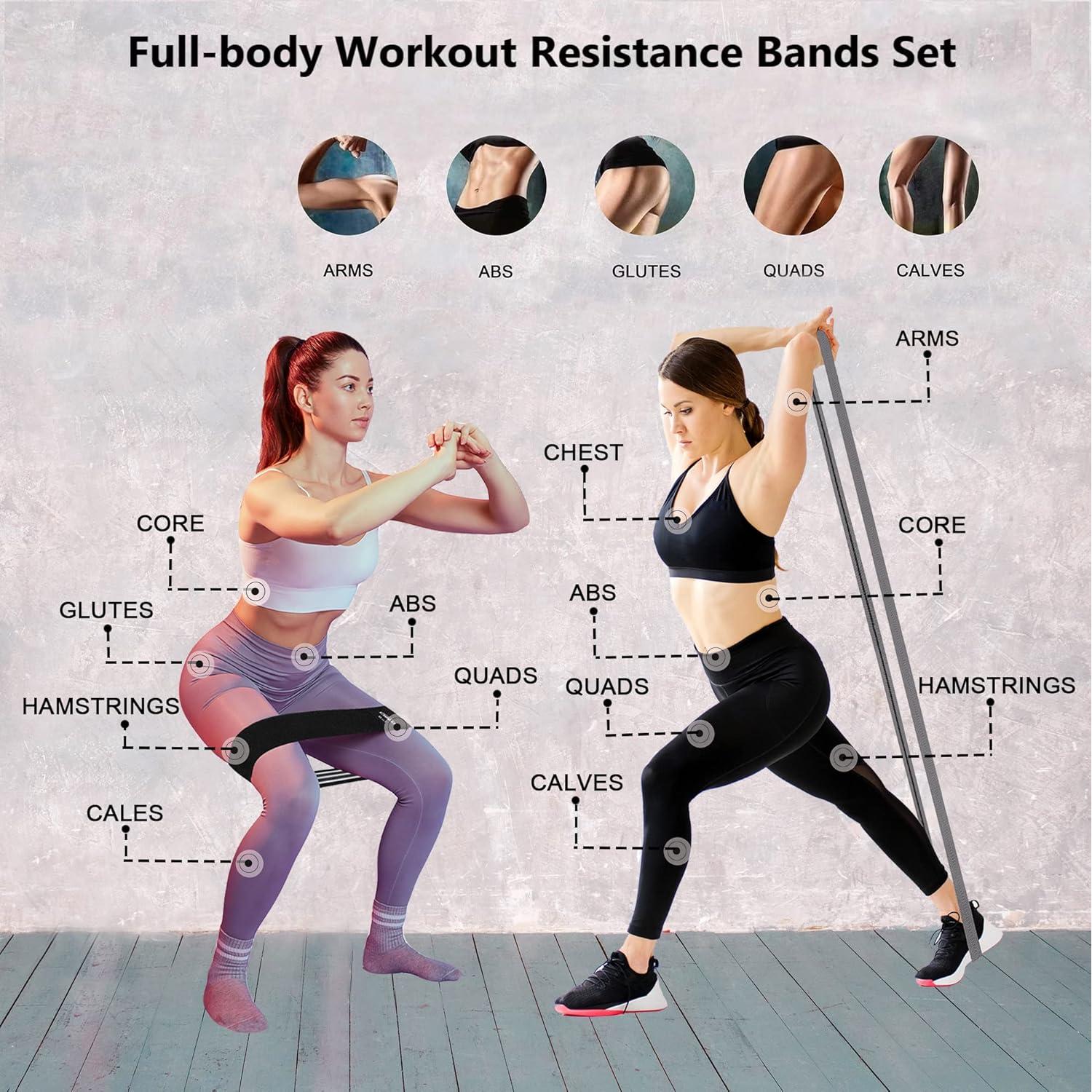 Bandas de Resistencia STANDROCK 6 en 1 para Ejercicio y Fitness