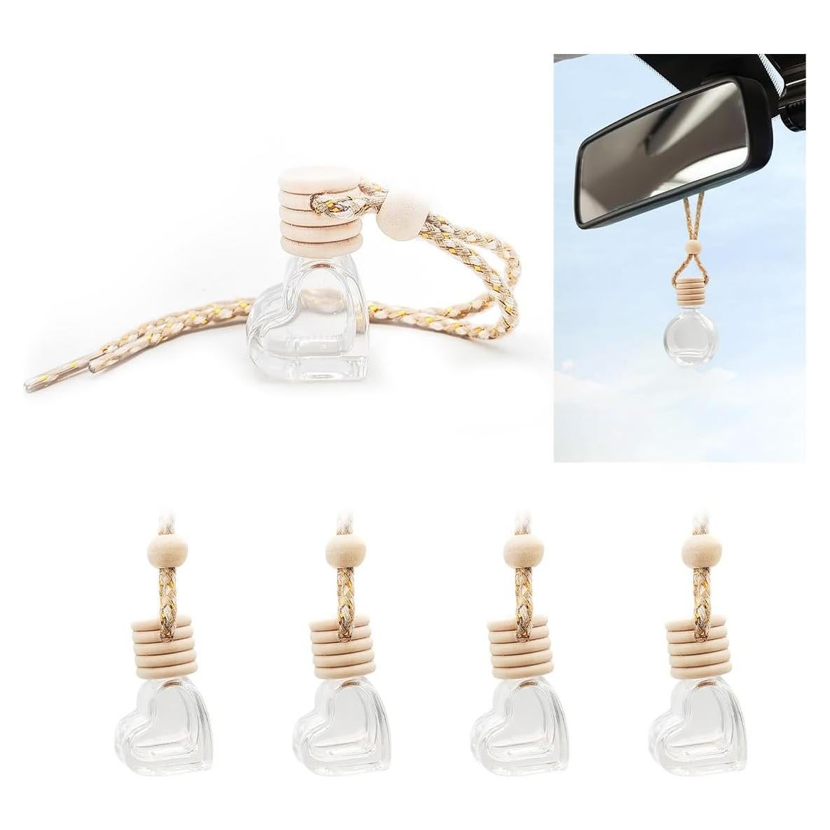 5 Ambientadores de Aire para Coche SHMZK Corazón 8ml