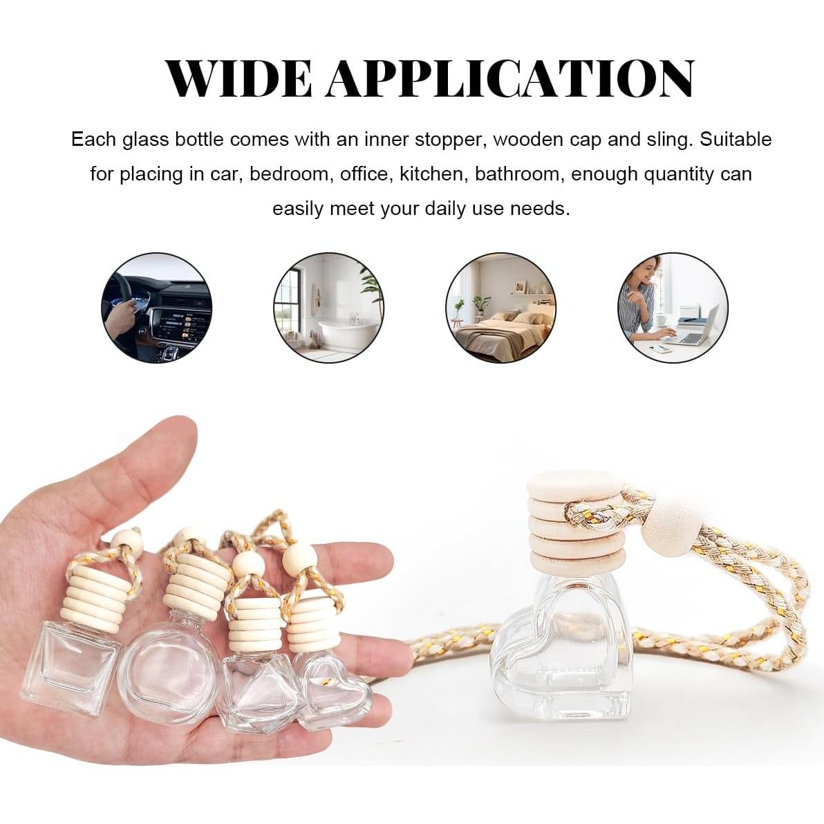 5 Ambientadores de Aire para Coche SHMZK Corazón 8ml