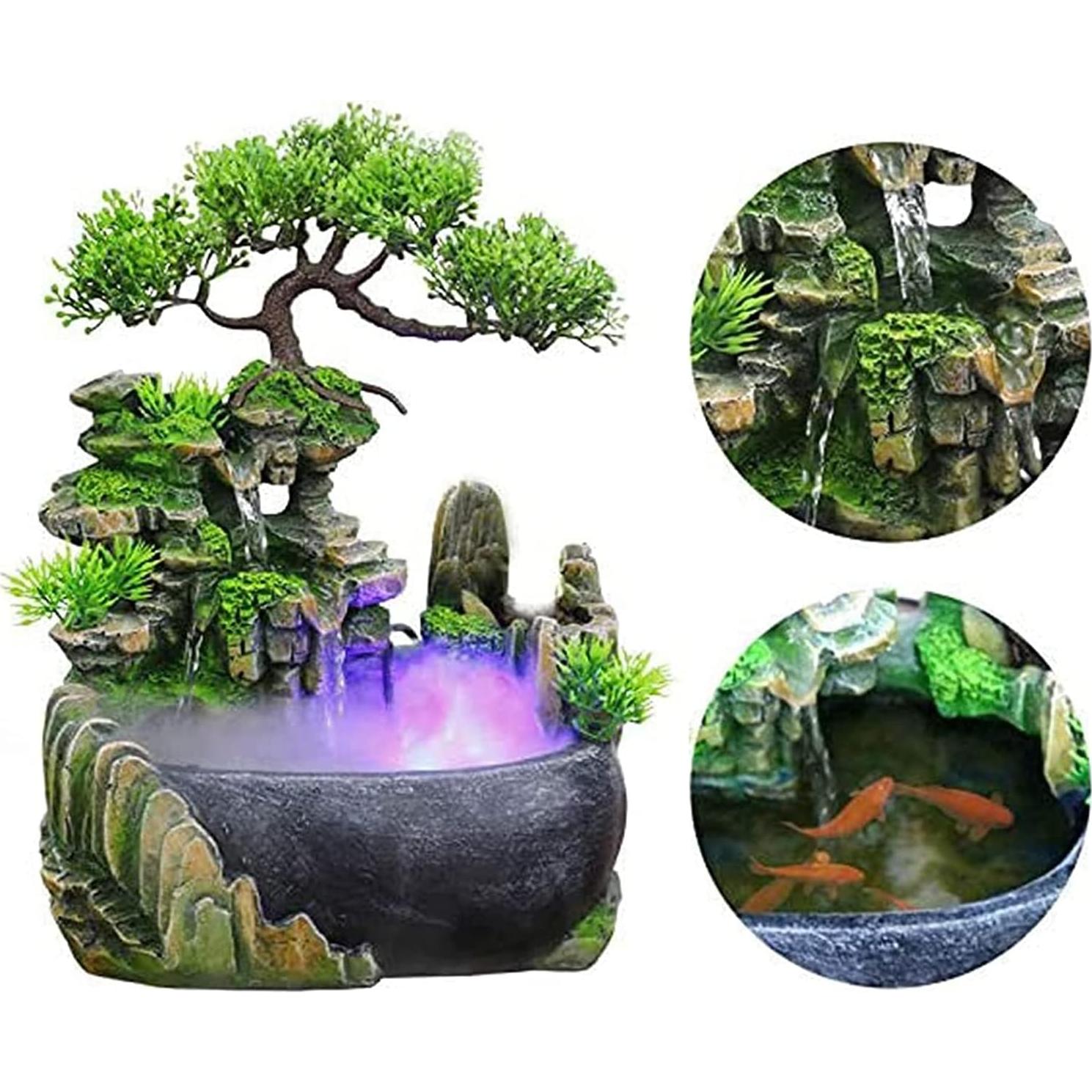 Fuente de Mesa JOINDATAT Zen Iluminada 1.34 kg 25.4x20.3x22.9 cm