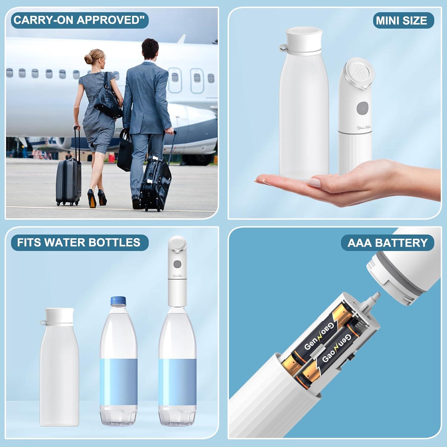 Bidet Portátil Eléctrico YourMate 350ml, Doble Rociado, IPX7