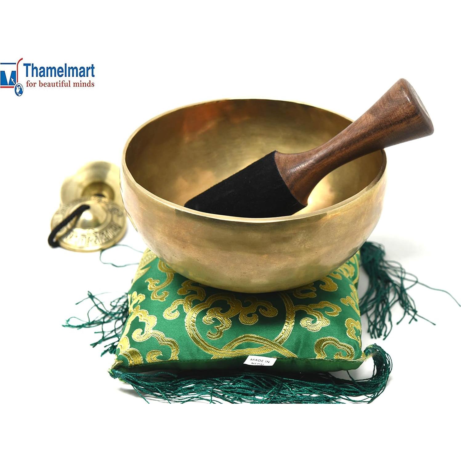 Bowl Cantante Tibetano Hecho a Mano 17.78 cm - Chakra Corona