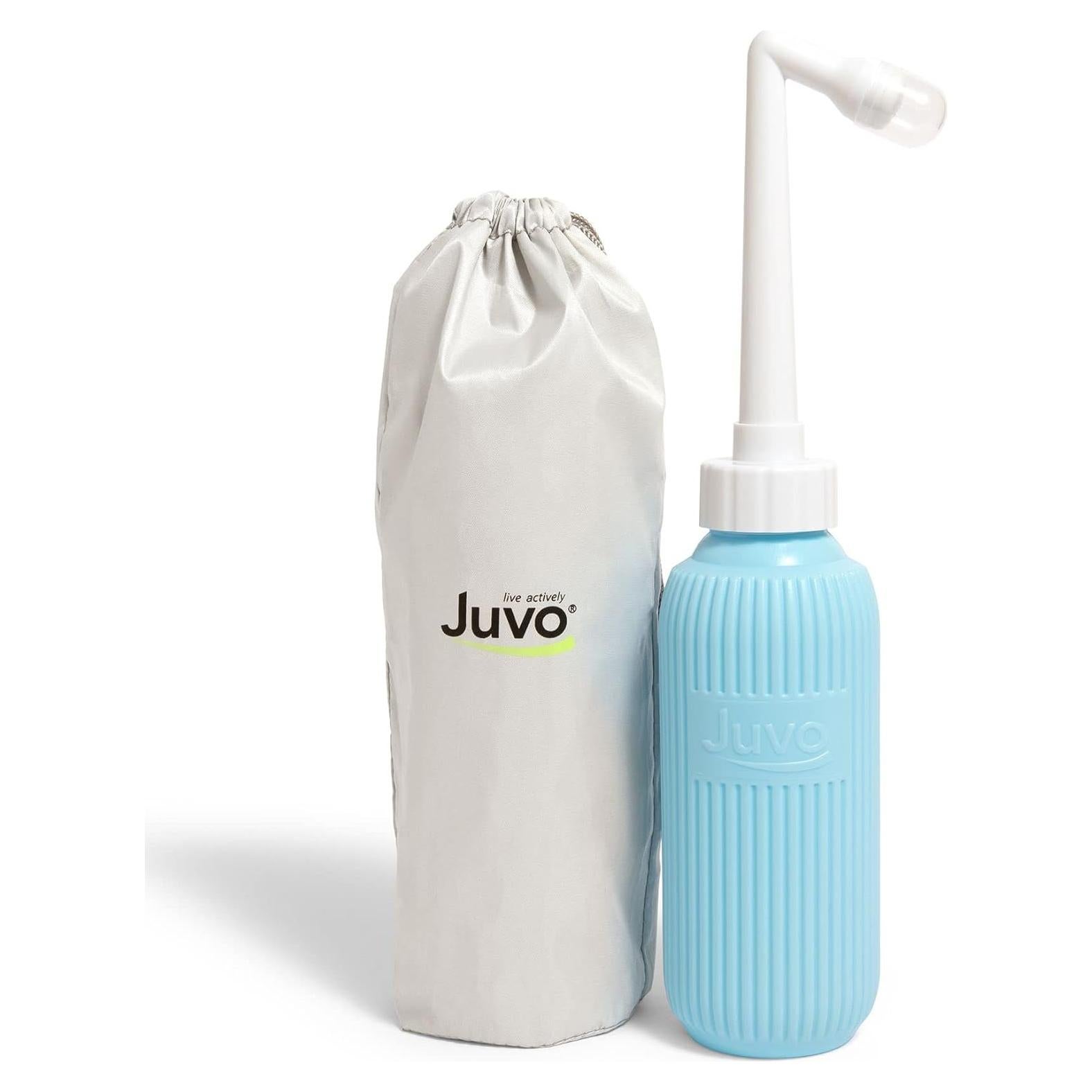 Kit Bidet de Viaje Juvo | Botella Compresora 0.4L Azul