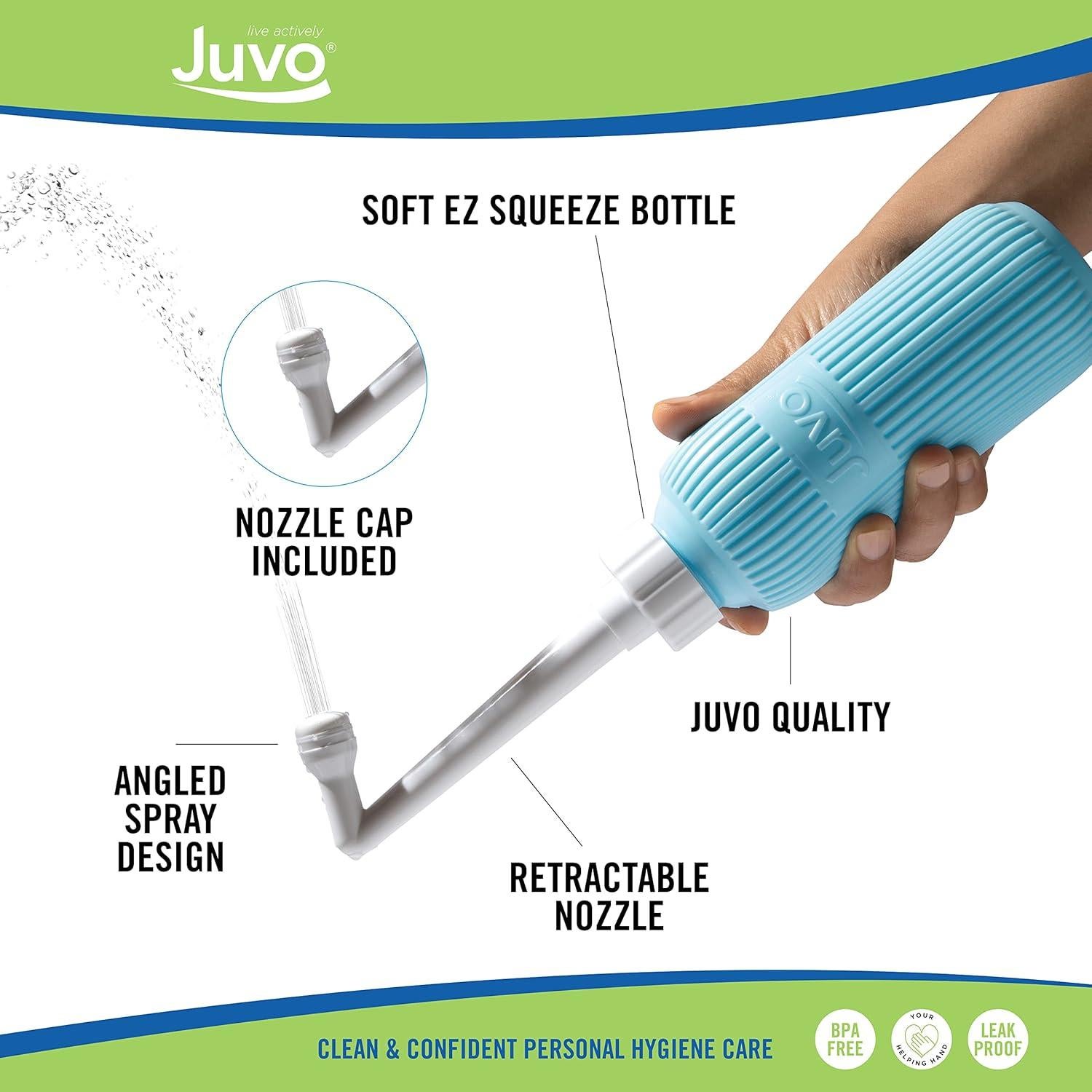 Kit Bidet de Viaje Juvo | Botella Compresora 0.4L Azul