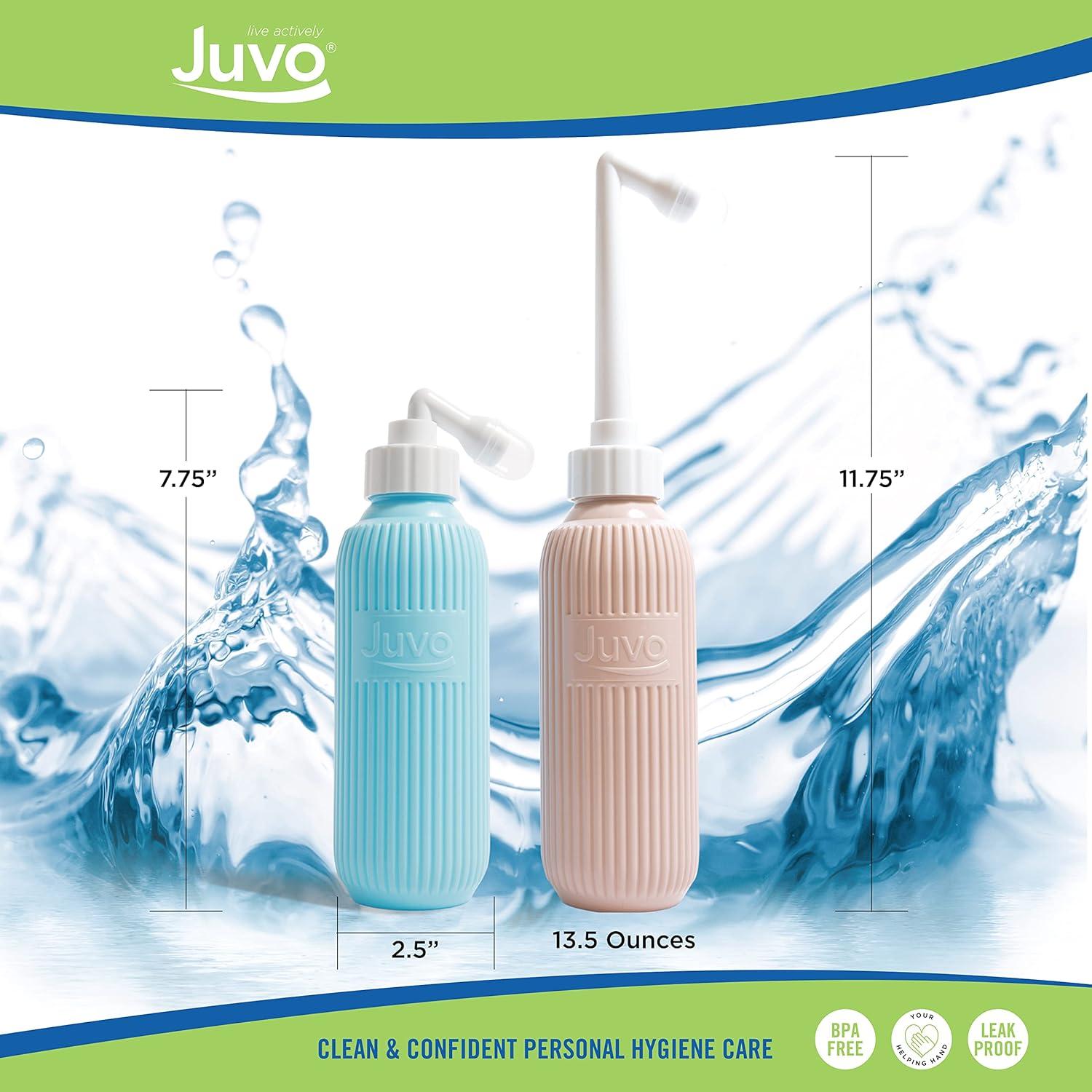 Kit Bidet de Viaje Juvo | Botella Compresora 0.4L Azul