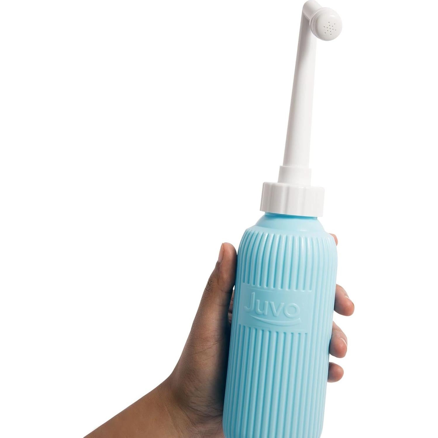 Kit Bidet de Viaje Juvo | Botella Compresora 0.4L Azul