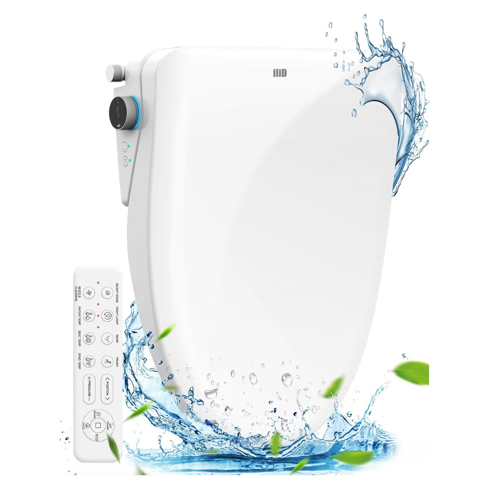 Asiento de Bidet iliD GB3A-505V Eléctrico Alargado Blanco