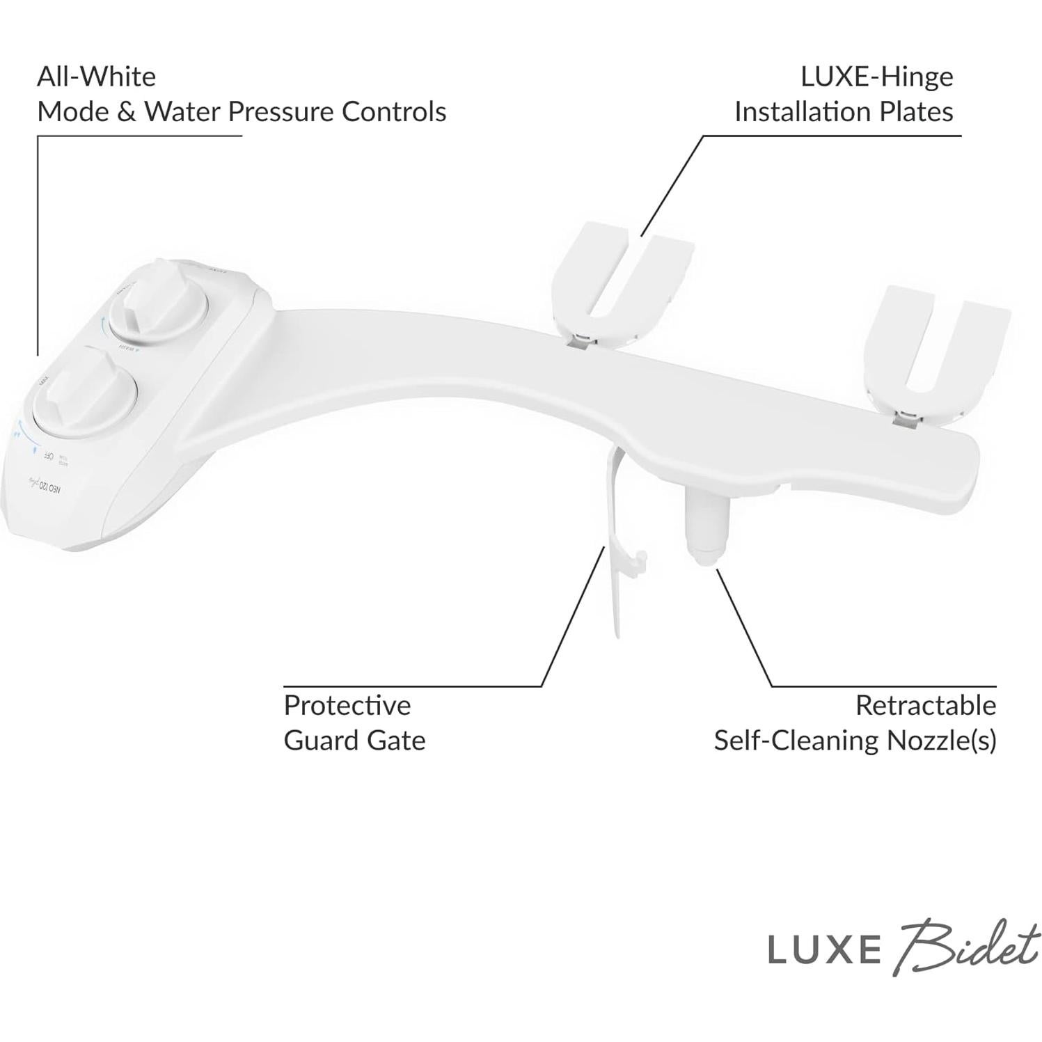 Bidet LUXE NEO 120 Plus Blanco - Autolimpieza 360°