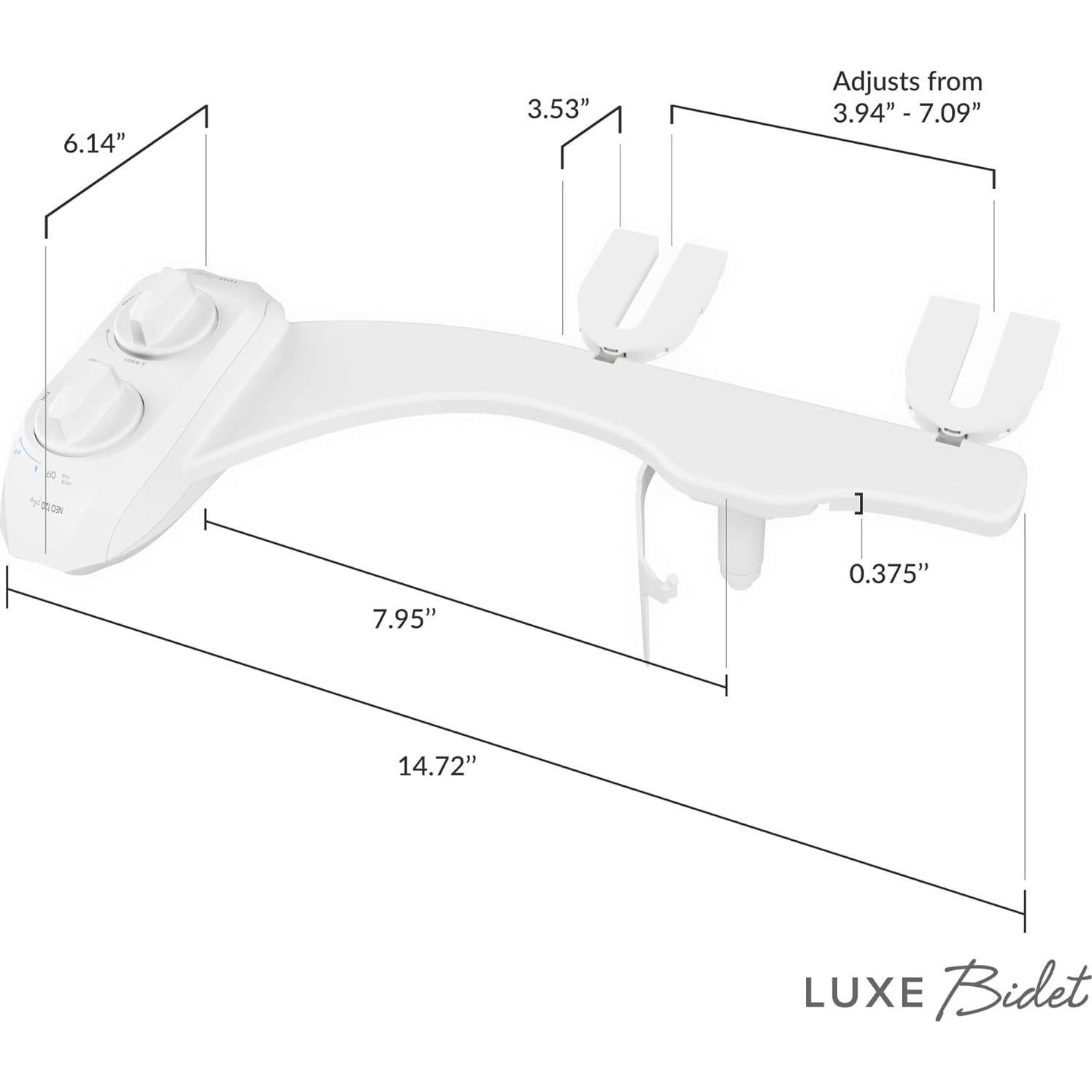 Bidet LUXE NEO 120 Plus Blanco - Autolimpieza 360°