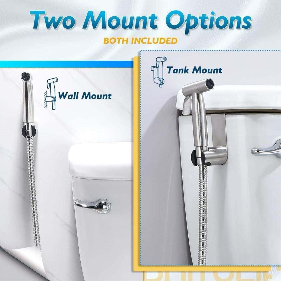 Rociador de Bidet de Mano JNGOODS, Acero Inoxidable, Ajustable