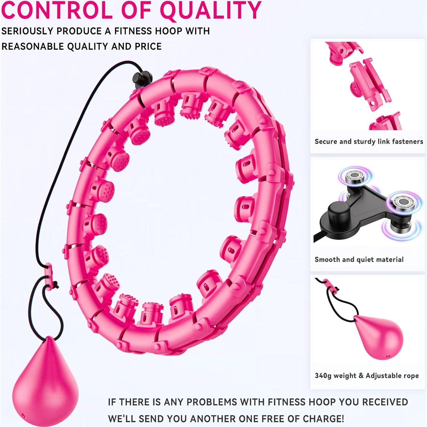 Aro de Ejercicio con Peso SHANGUANG Infinity 157 cm Rosa