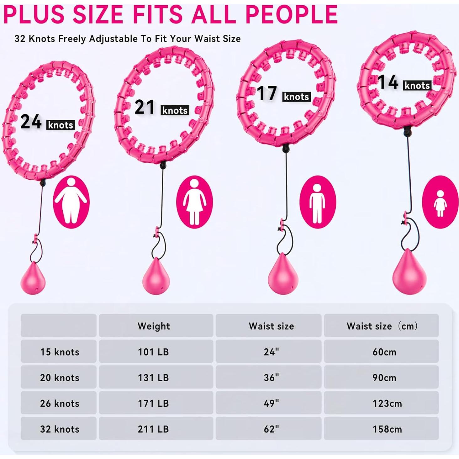 Aro de Ejercicio con Peso SHANGUANG Infinity 157 cm Rosa