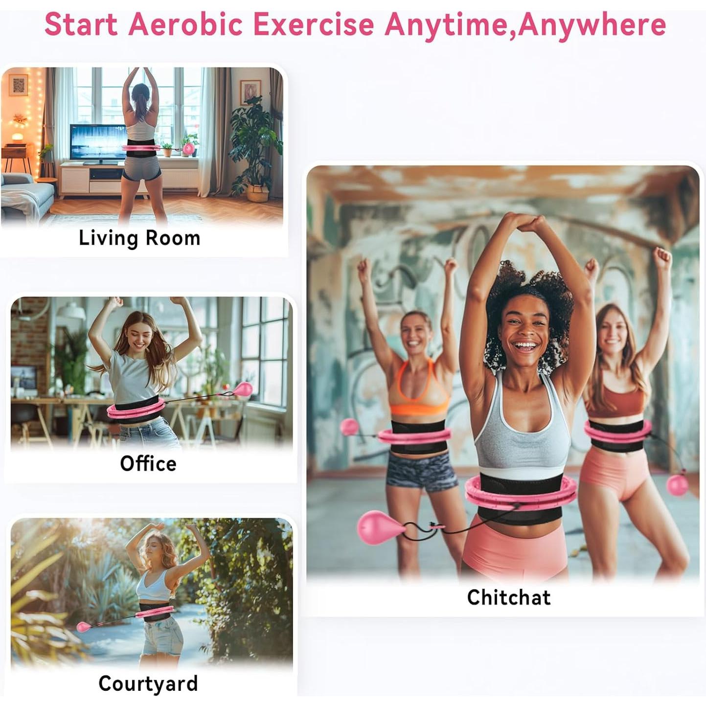 Aro de Ejercicio con Peso SHANGUANG Infinity 157 cm Rosa