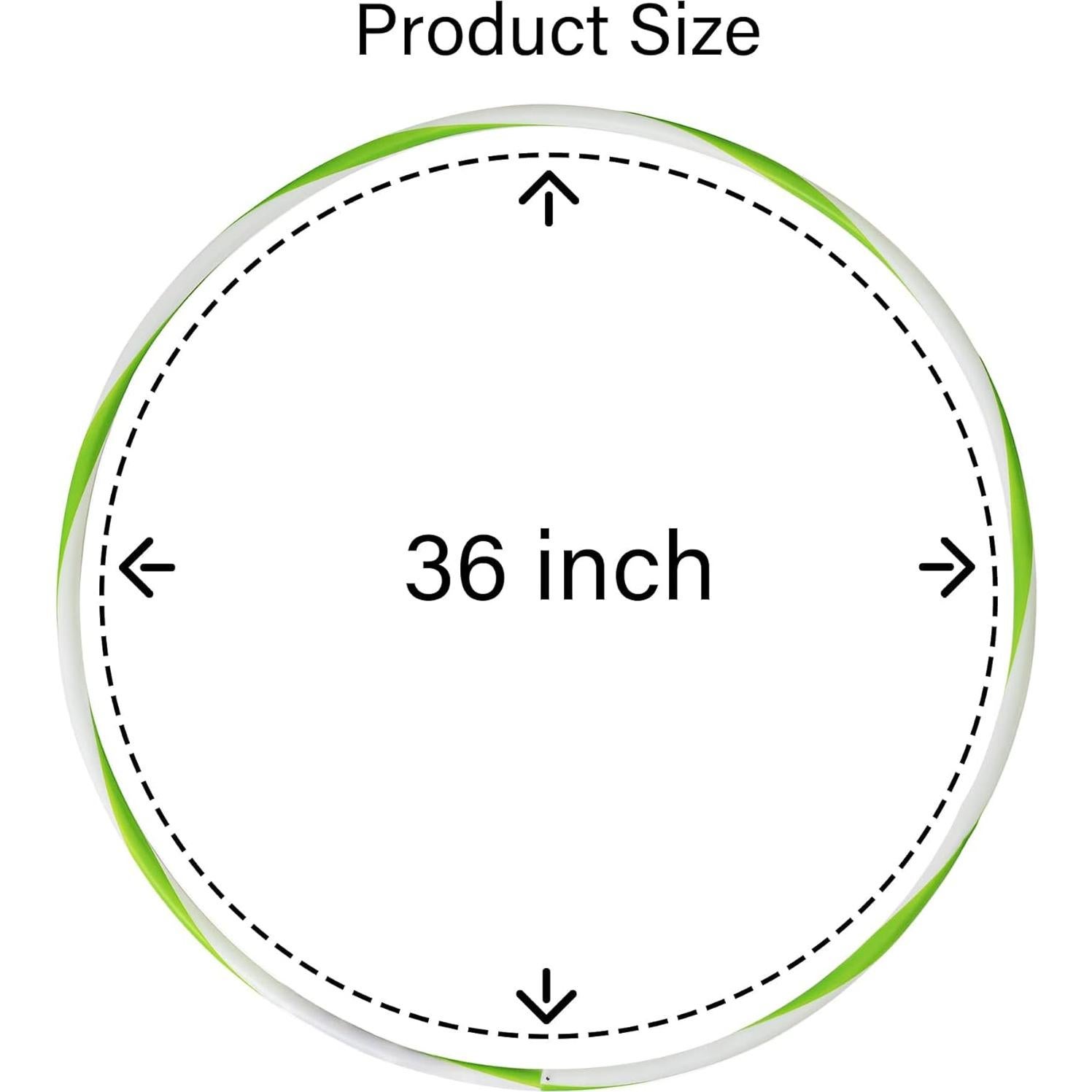 Hula Hoop LED 91 cm Builightto Ajustable para Fitness