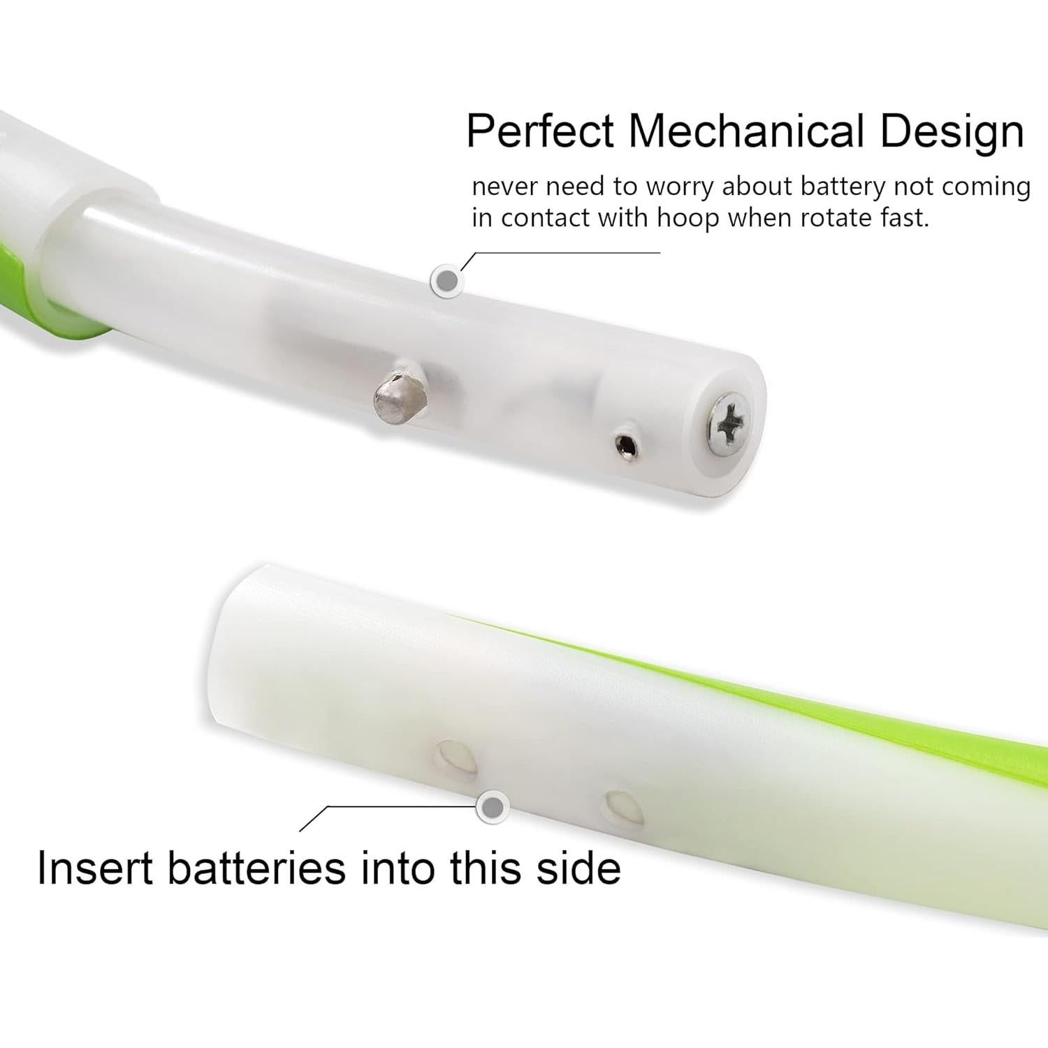 Hula Hoop LED 91 cm Builightto Ajustable para Fitness