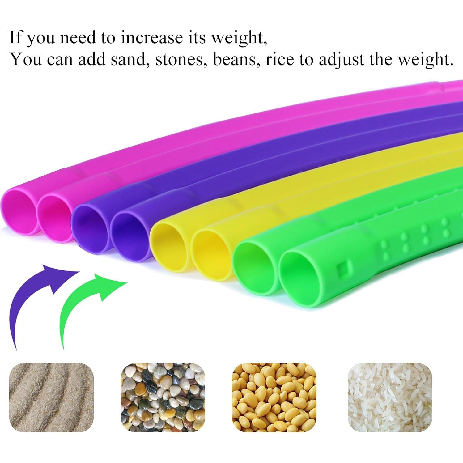 Aro de Ejercicio WEOKLL Desmontable y Cuerda de Saltar