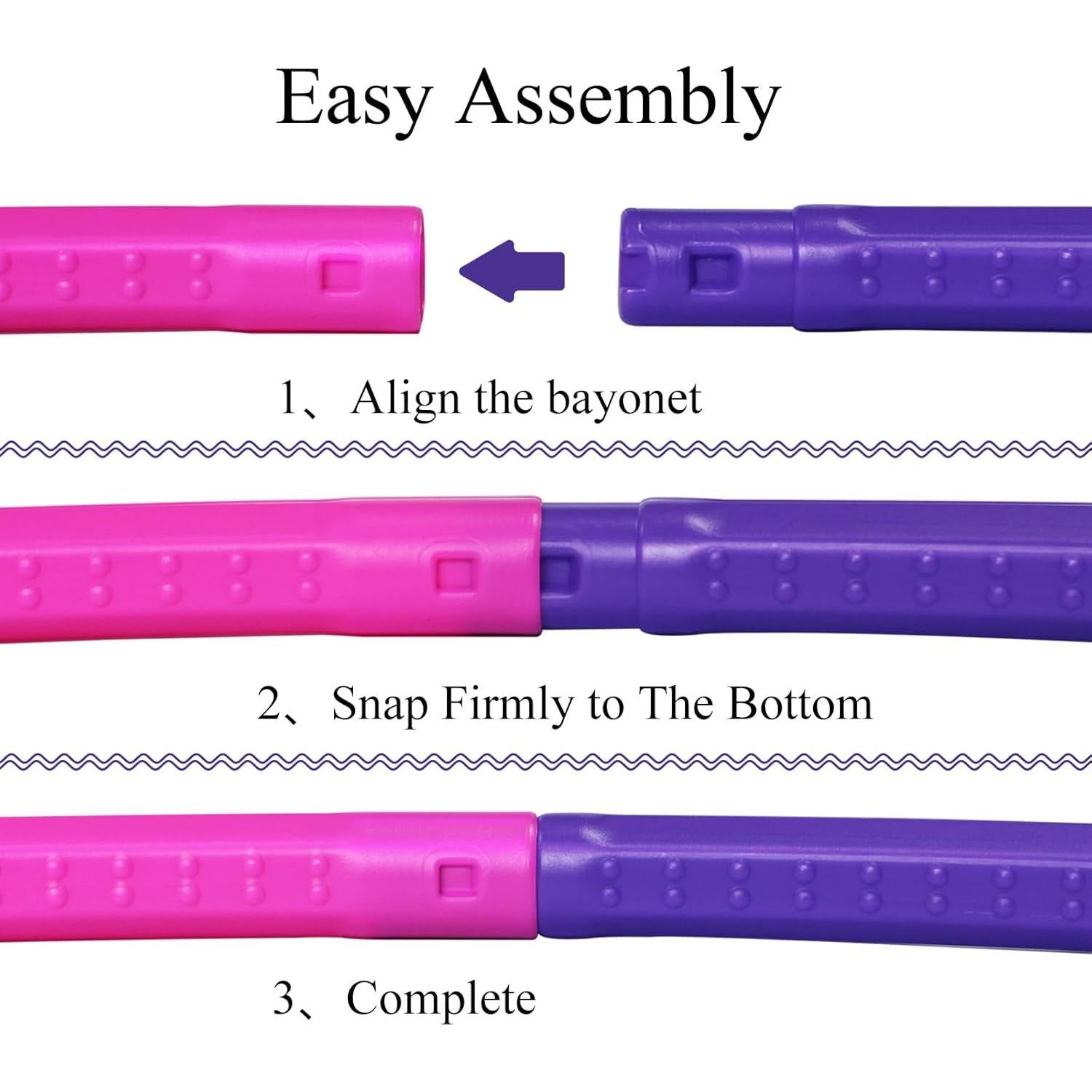 Aro de Ejercicio WEOKLL Desmontable y Cuerda de Saltar