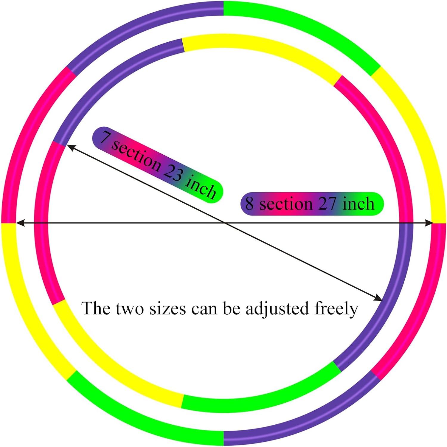Aro de Ejercicio WEOKLL Desmontable y Cuerda de Saltar