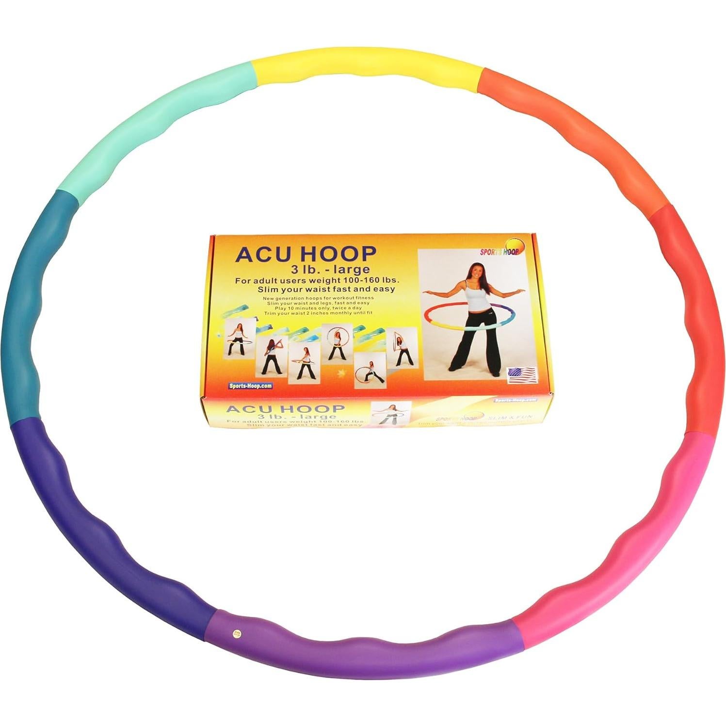 Aro Hula Ponderado Aro Deportivo Acu 3L 1.5 kg 104 cm