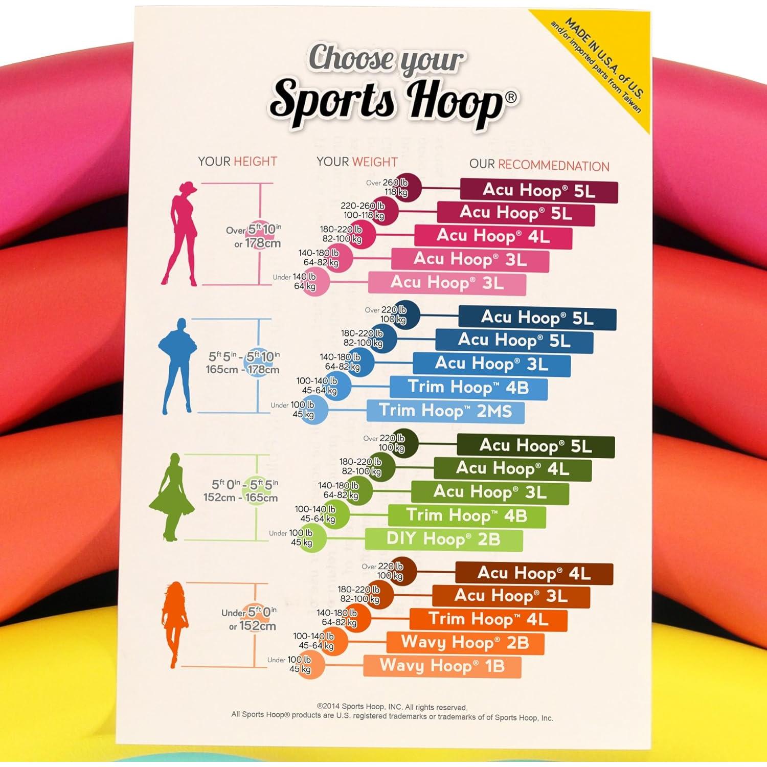 Aro Hula Ponderado Aro Deportivo Acu 3L 1.5 kg 104 cm