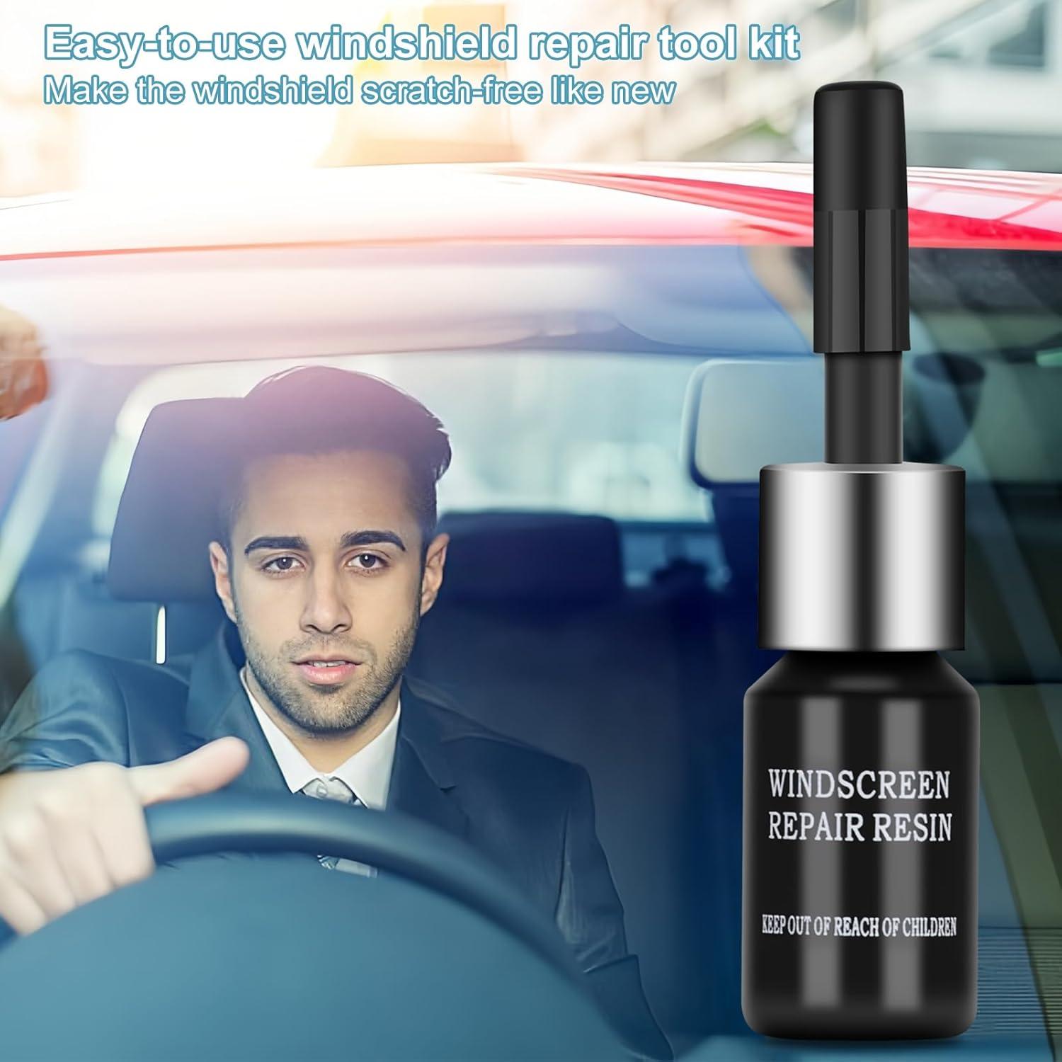 Kit de Reparación de Parabrisas Kunsia - 2 Botellas de 3ml Resina