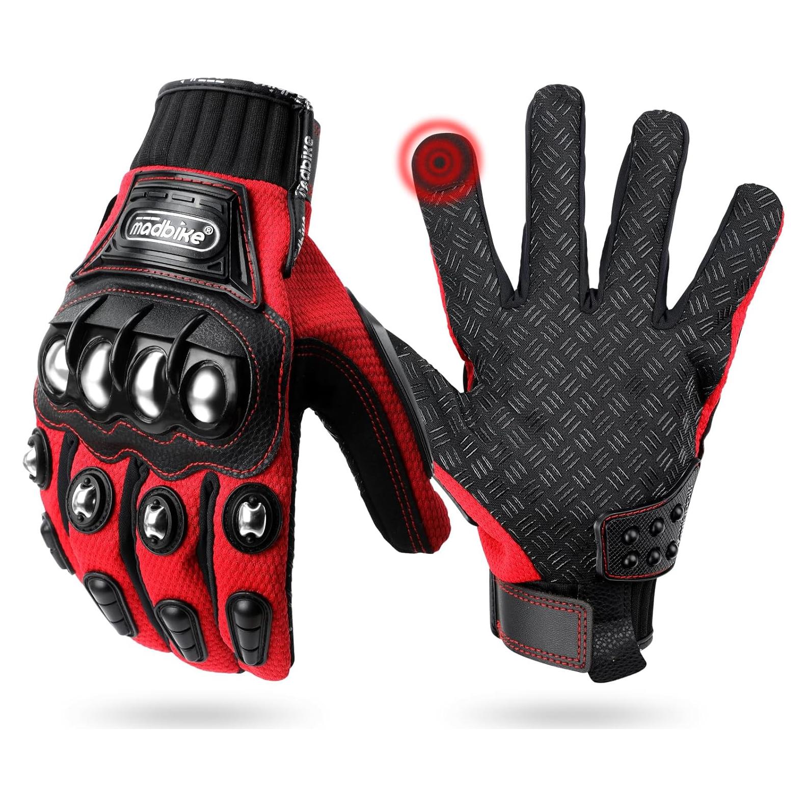 Guantes de Motocicleta Deflife Mac10C Tácticos Negro Mediano