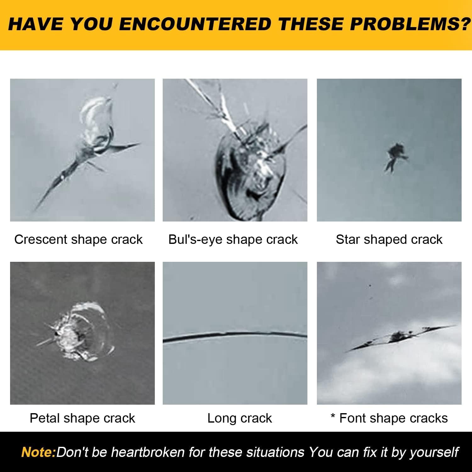 Kit de Reparación de Parabrisas Zupooko 4 Piezas Resina Nano