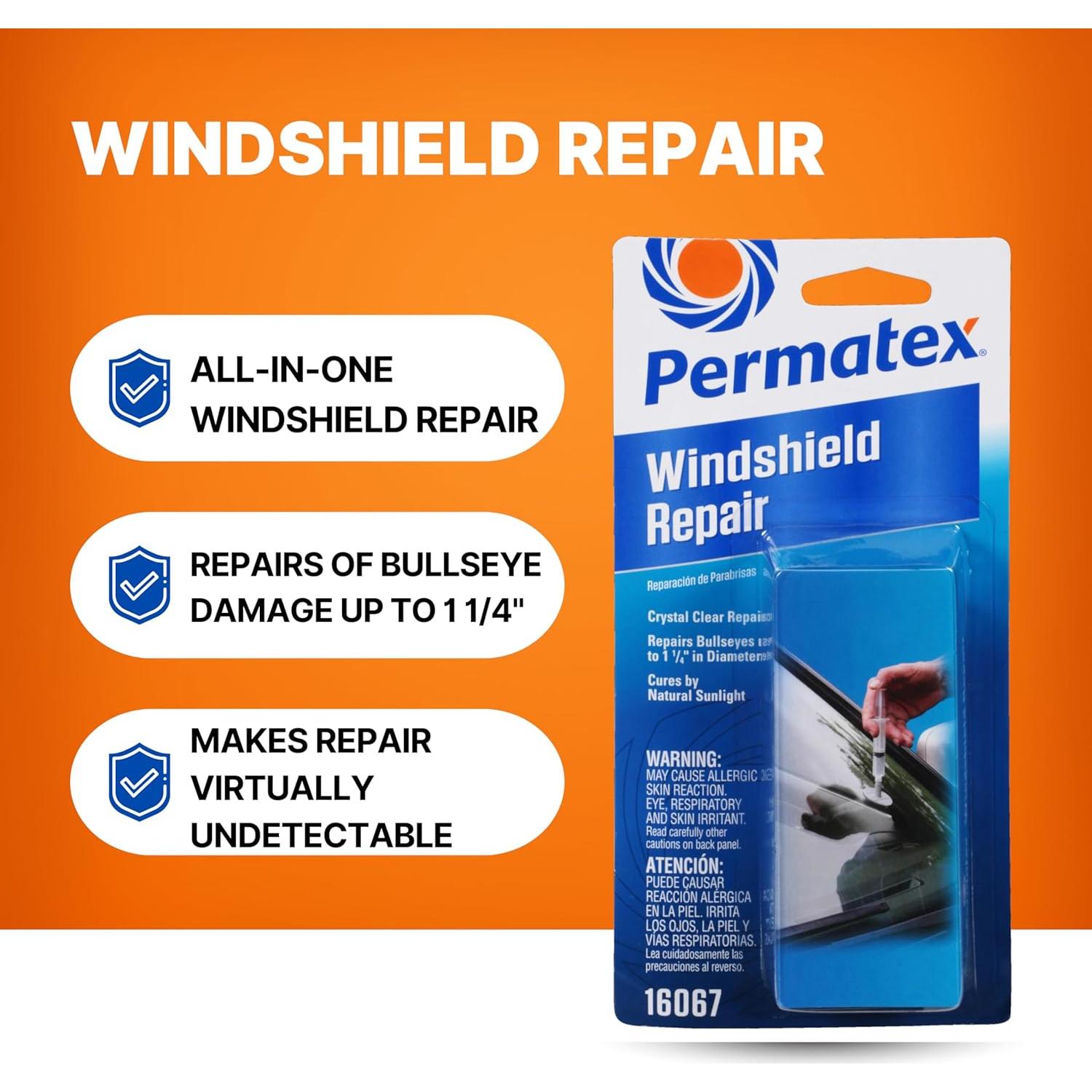 Kit de Reparación de Parabrisas Permatex 16067, Jeringa 0.71 g