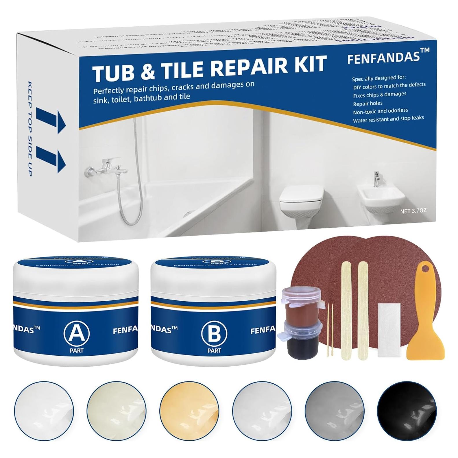 Kit de Reparación de Ducha y Baño FENFANDAS 238g Blanco