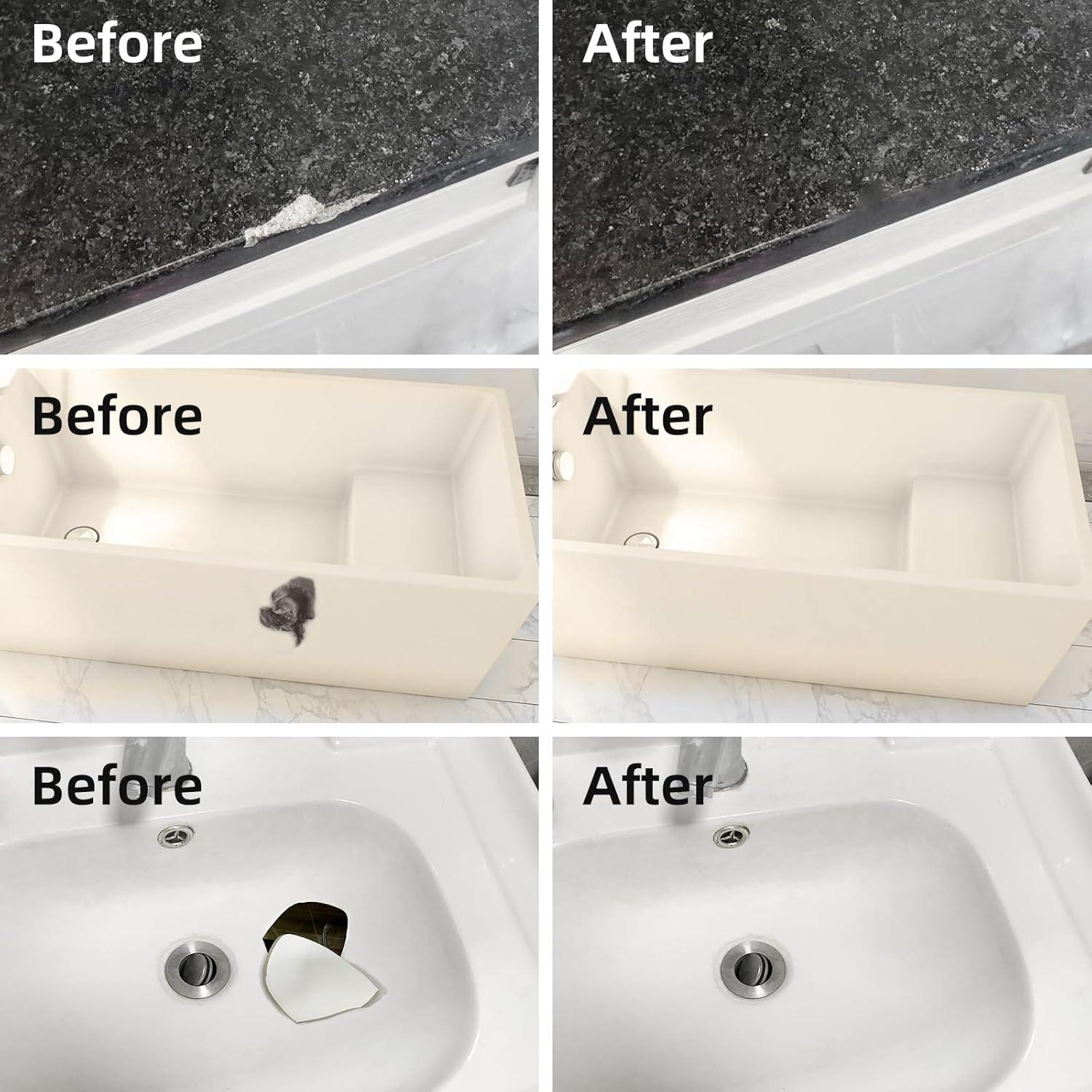 Kit de Reparación de Ducha y Baño FENFANDAS 238g Blanco