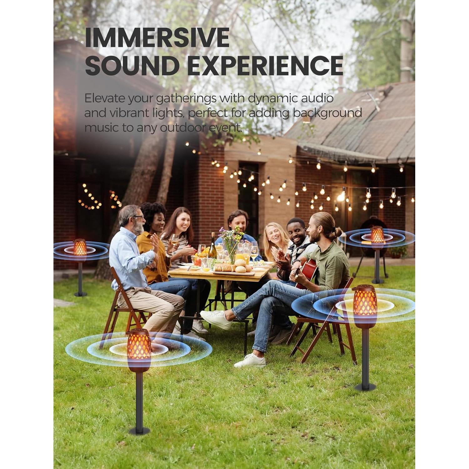 Altavoz Bluetooth BolaButty TORCH LIGHT IPX5 20h 360° LED