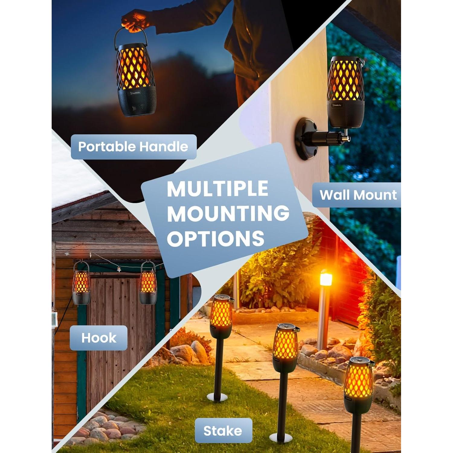 Altavoz Bluetooth BolaButty TORCH LIGHT IPX5 20h 360° LED