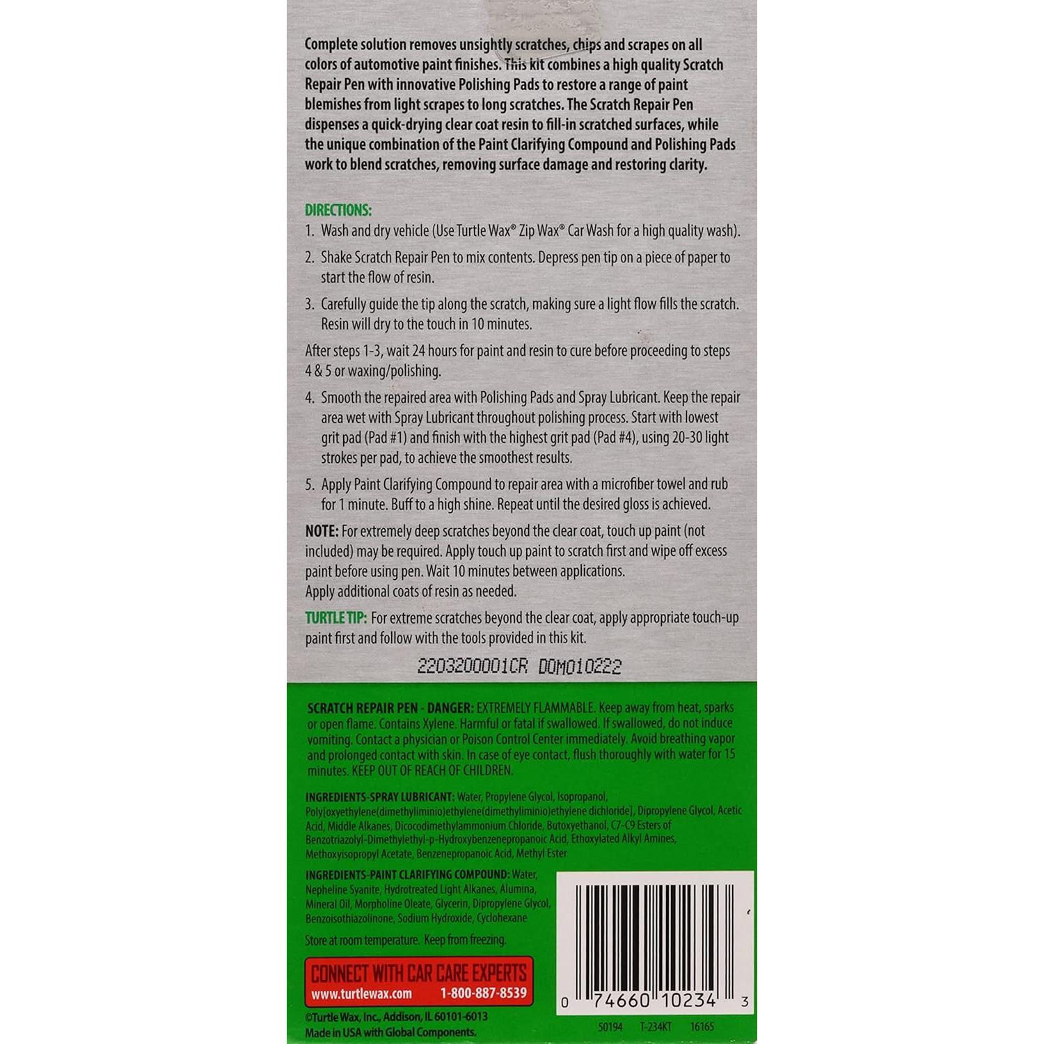 Kit de Reparación de Rayones Turtle Wax T-234KT Premium