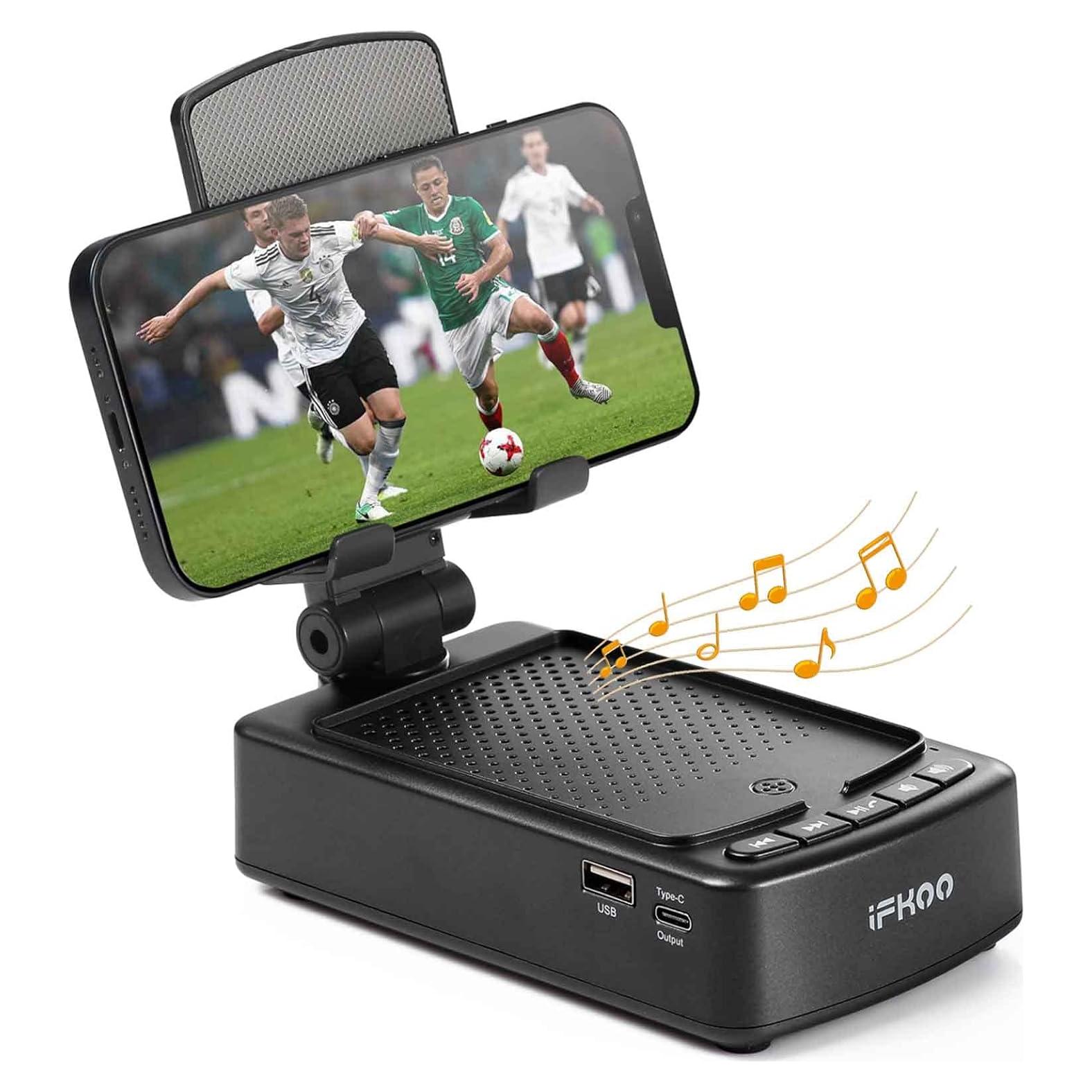 Soporte para Teléfono con Altavoz Bluetooth iFkoo F28