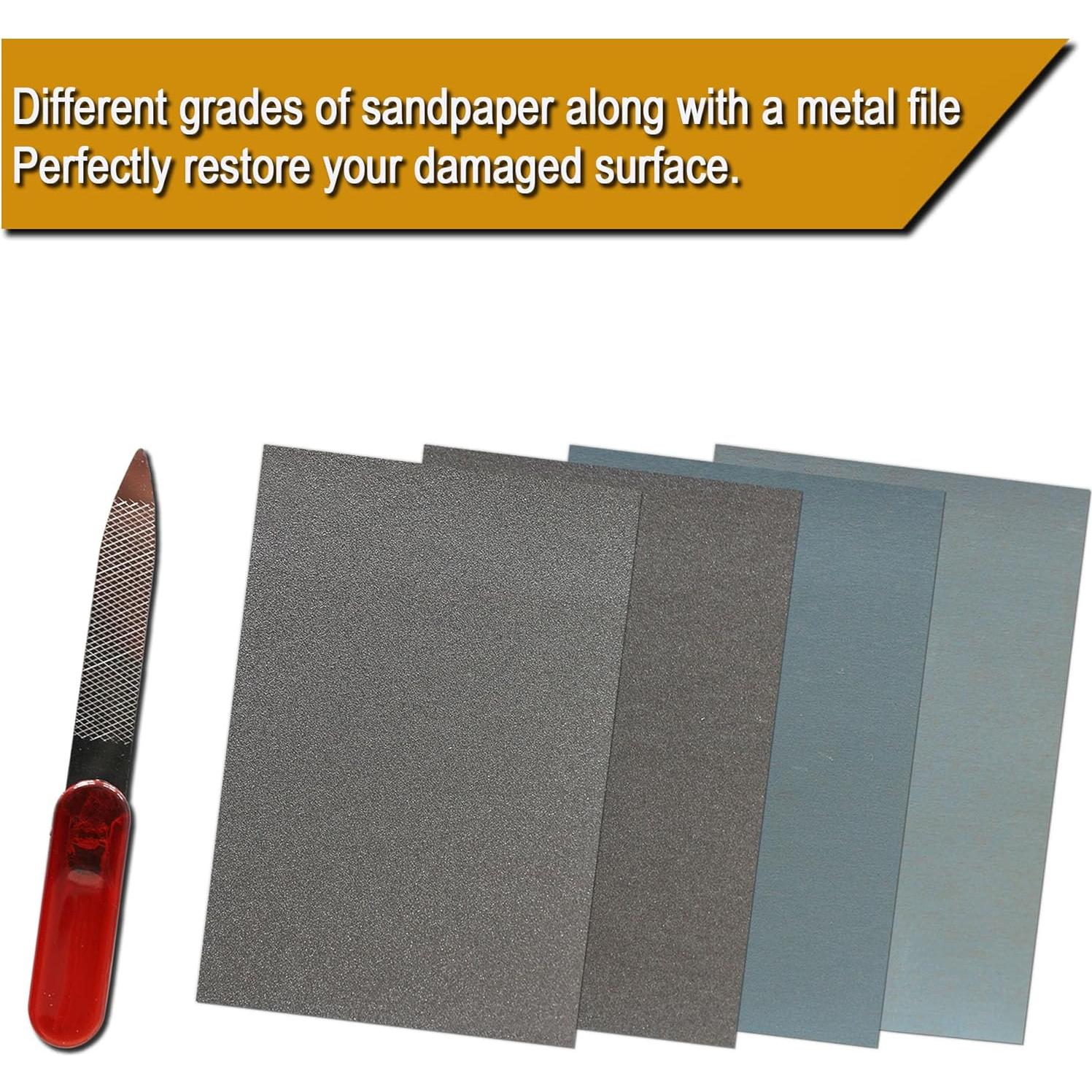 Kit de Reparación de Rayones en Ruedas EASTUP 0.3L Plata Mate