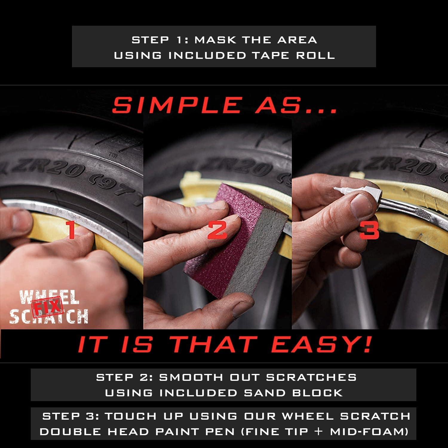 Kit de Reparación de Rasguños para Llantas Wheel Scratch Fix Antracita