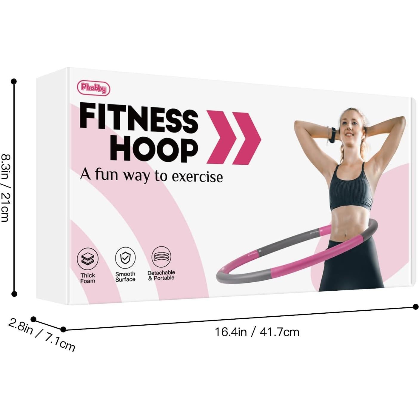 Aro de Ejercicio Ajustable Phobby HOOP V2 1 kg con Kit
